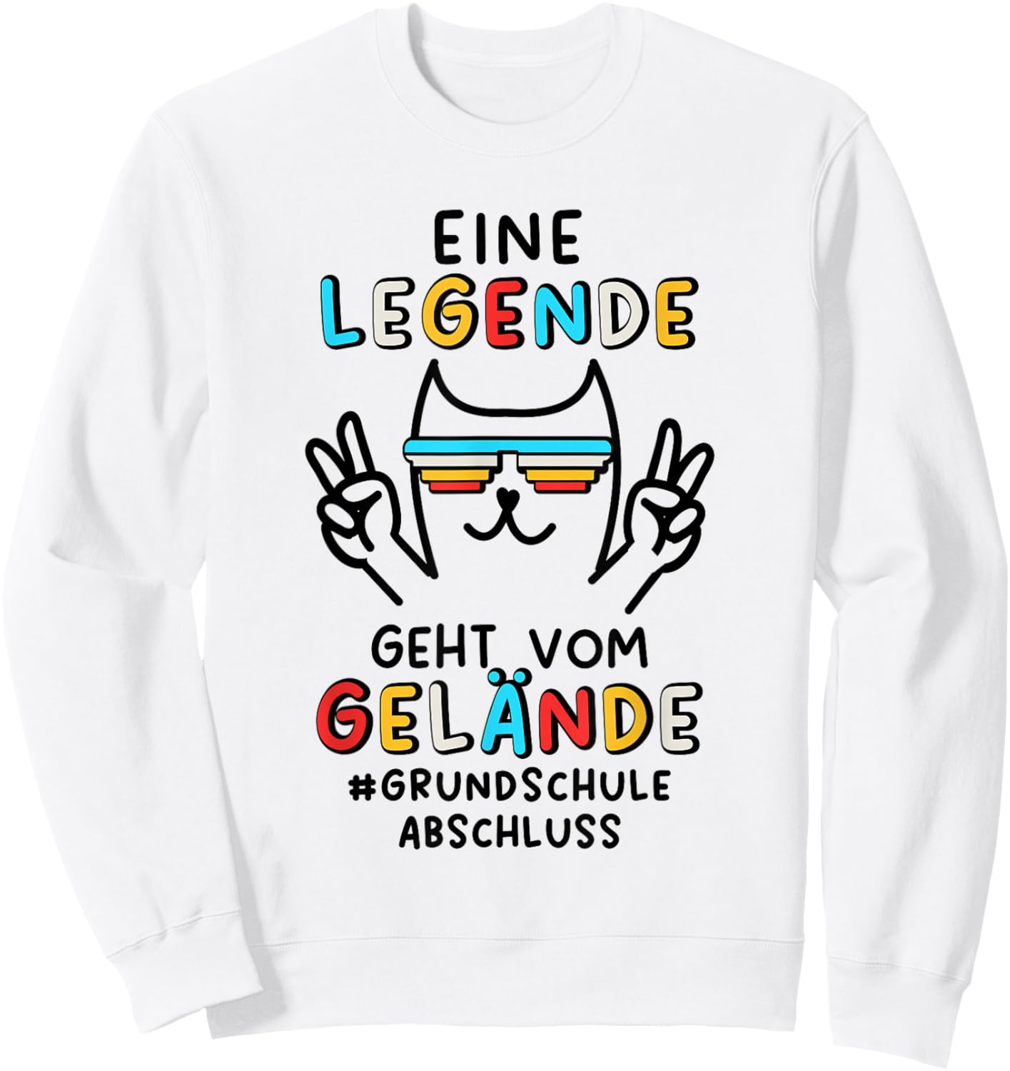 Primary School Graduation , White Sweatshirt - Sweatshirt | White