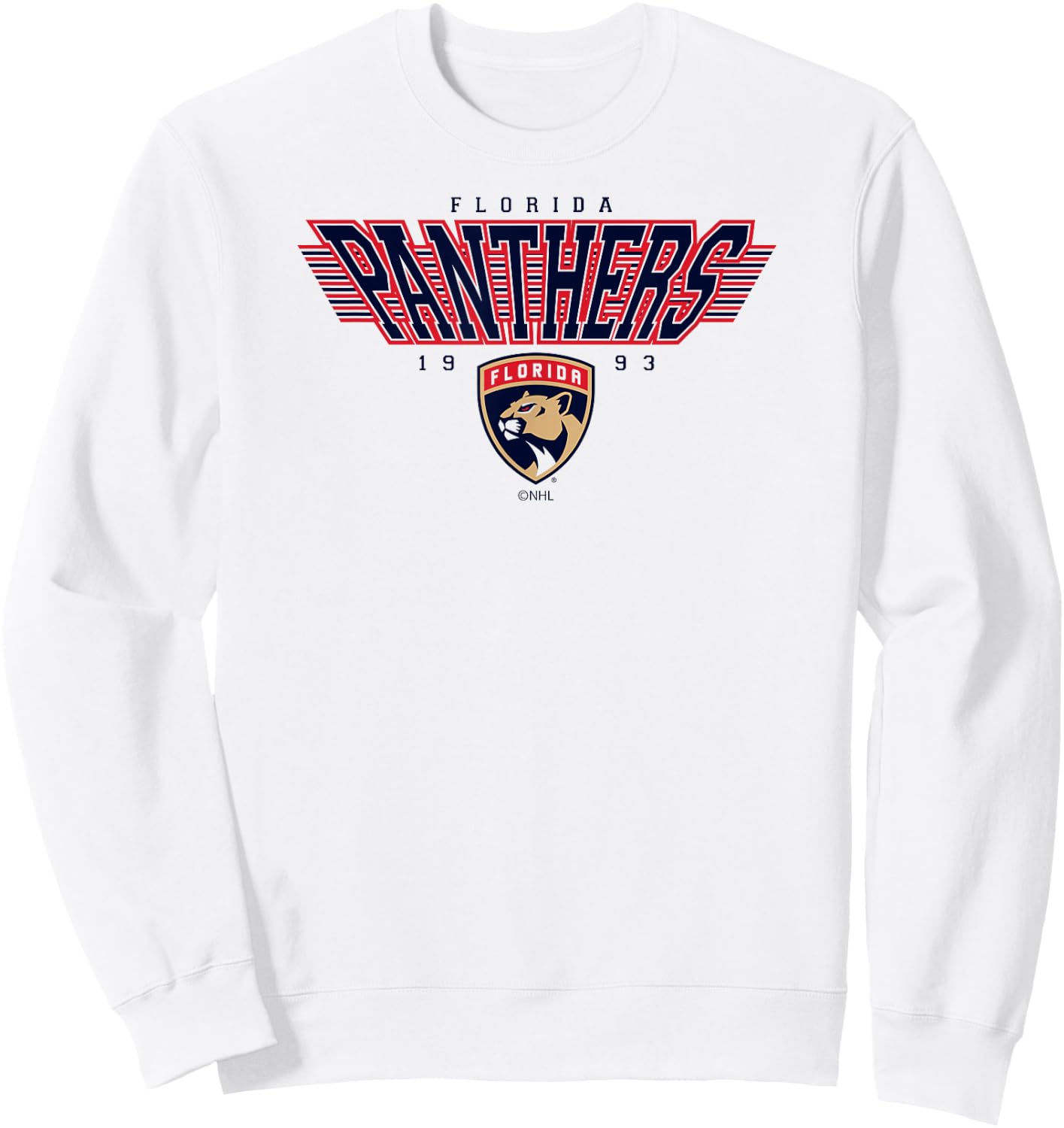 Florida Panthers Laser White Officially Licensed Sweatshirt - Sweatshirt | White