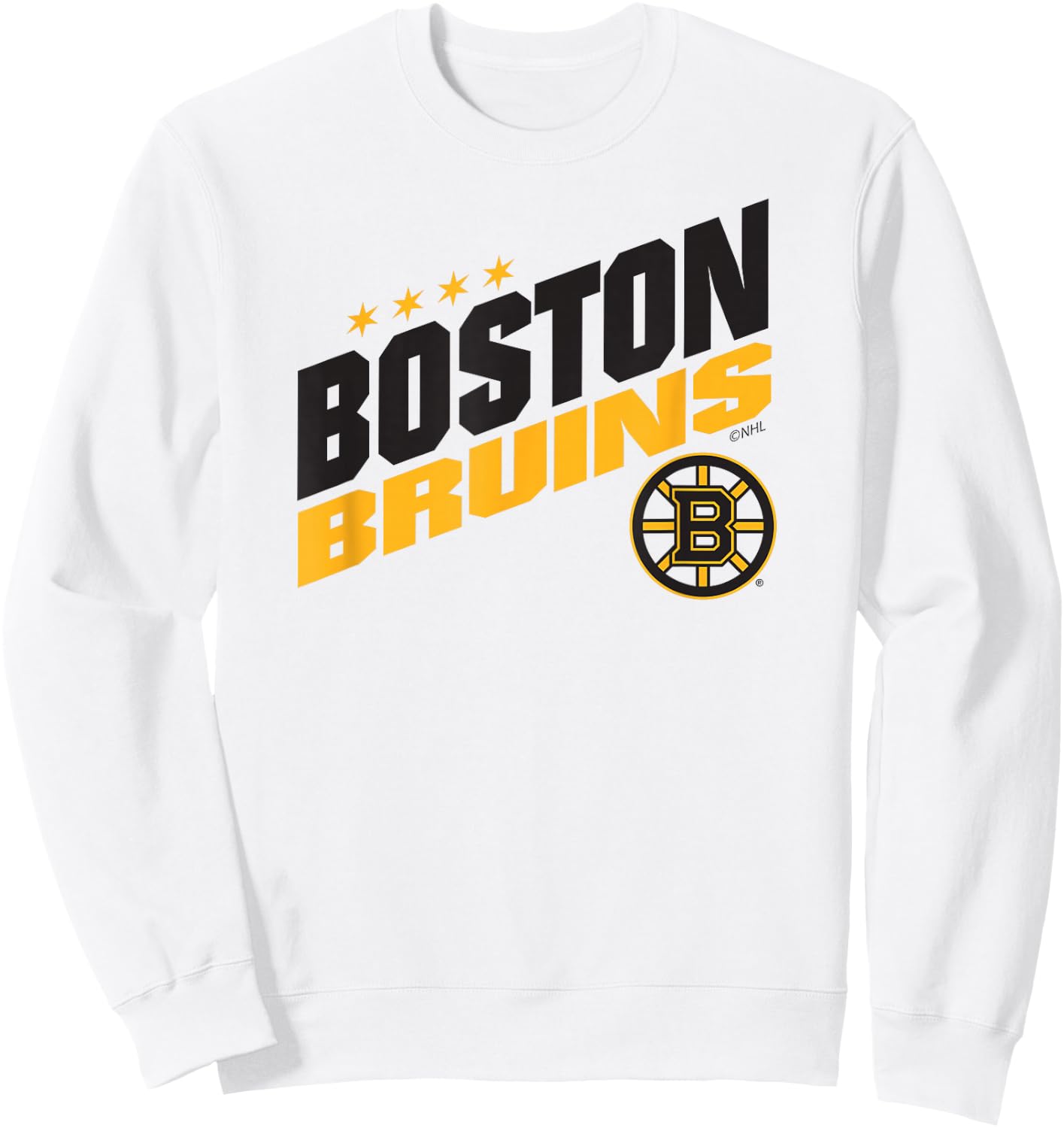 Boston Bruins Fuel White Officially Licensed Sweatshirt - Sweatshirt | White