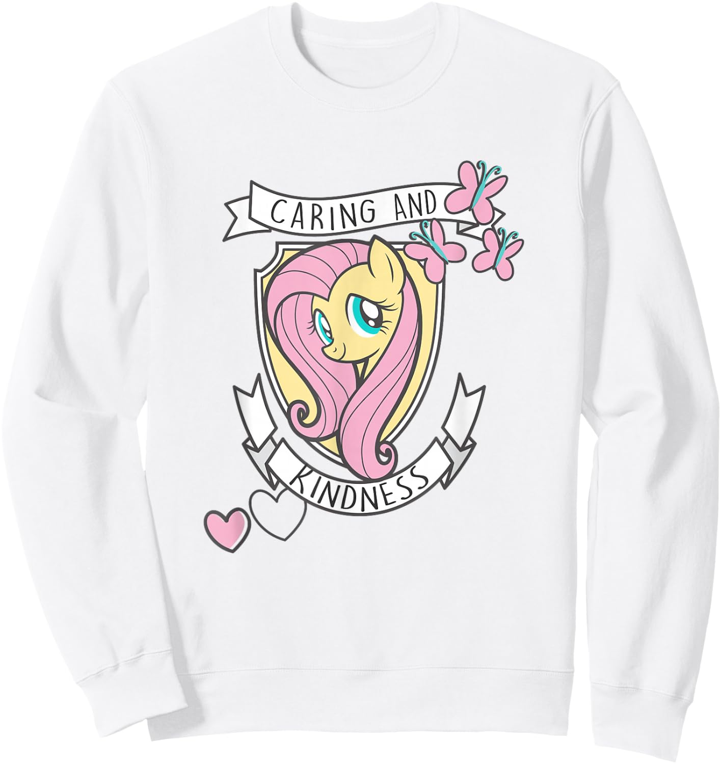 My Little Pony Fluttershy Caring and Kindness Sweatshirt - Sweatshirt | White