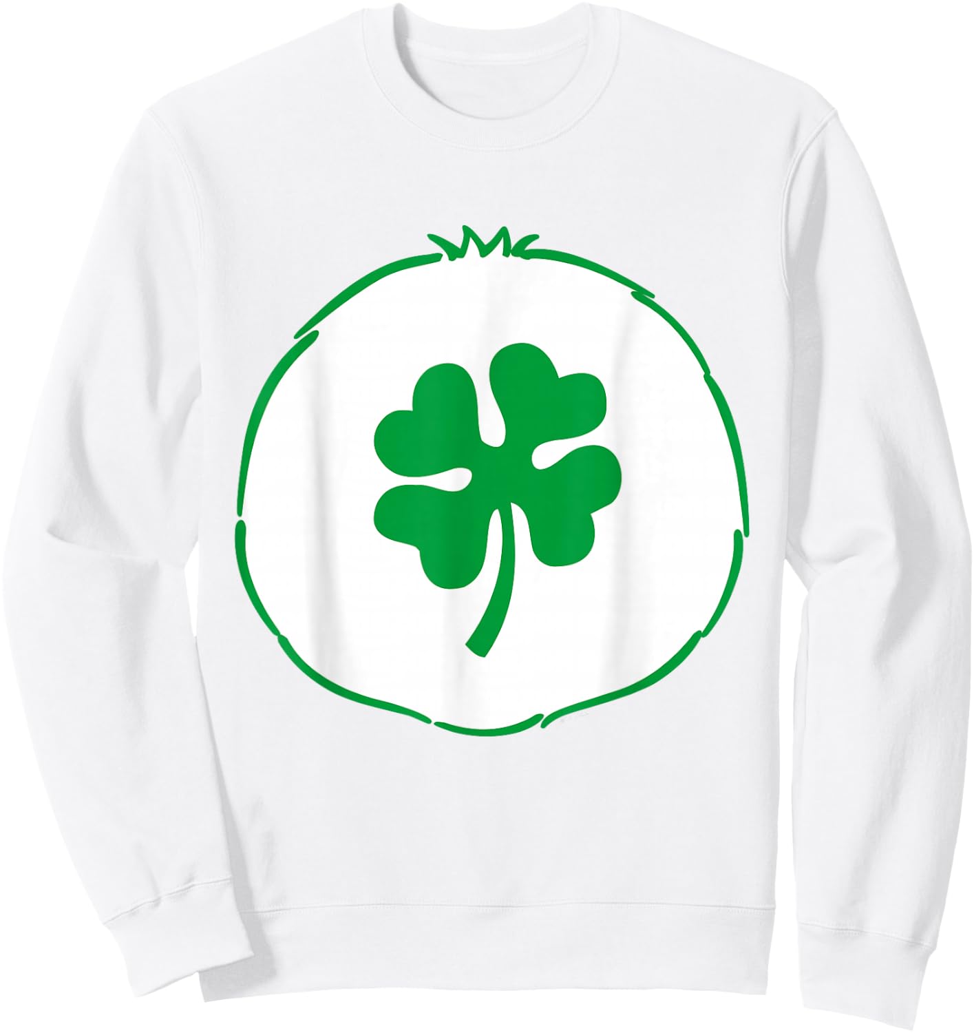 Care Bears Good Luck Belly , Green Sweatshirt - Sweatshirt | White