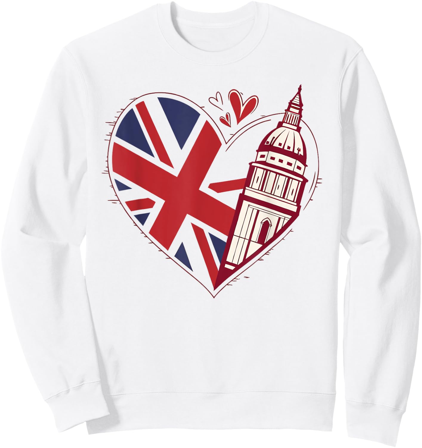 United Kingdom Flag , Women, Kids Sweatshirt - Sweatshirt | White