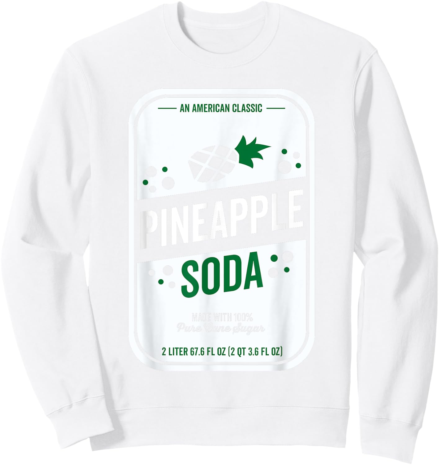Soda Group Halloween Costume Pineapple Soda Sweatshirt - Sweatshirt | White