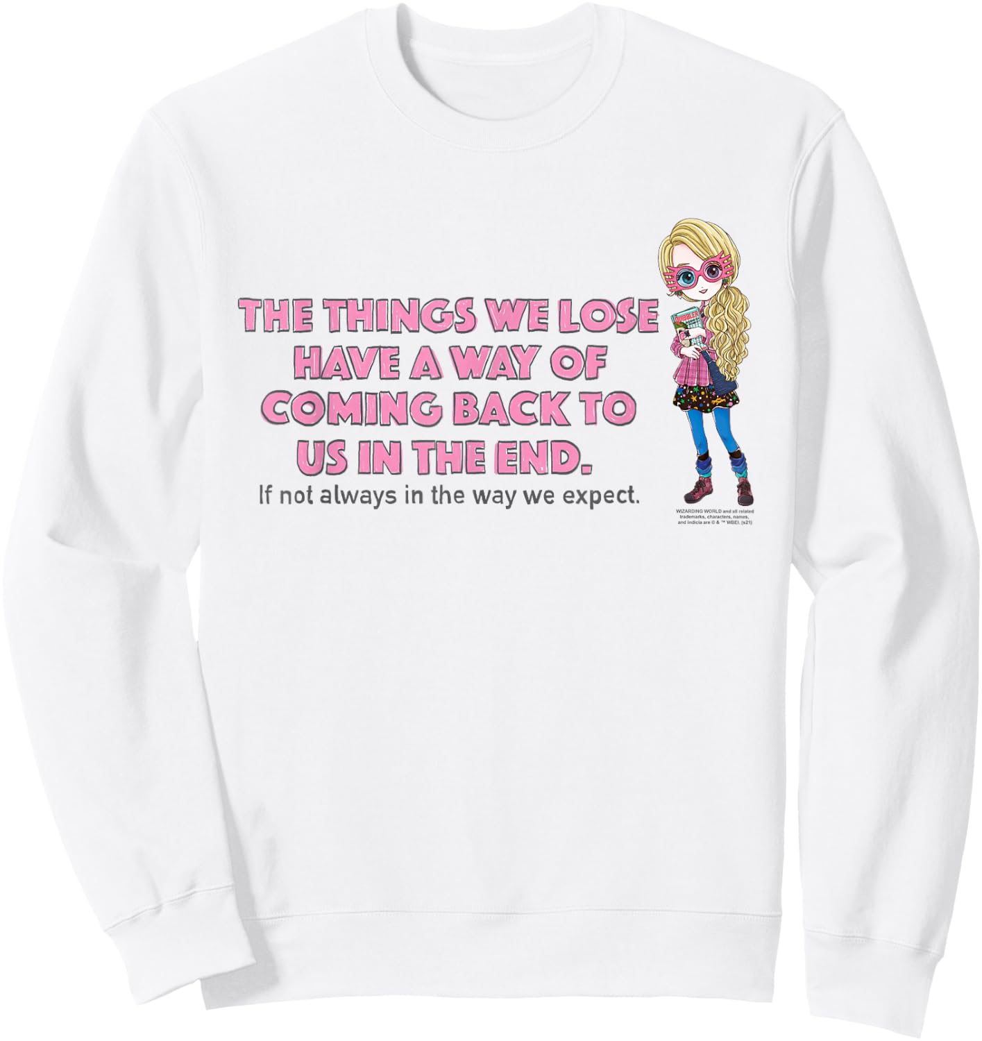 Harry Potter Luna Lovegood's Advice Sweatshirt - Sweatshirt | White