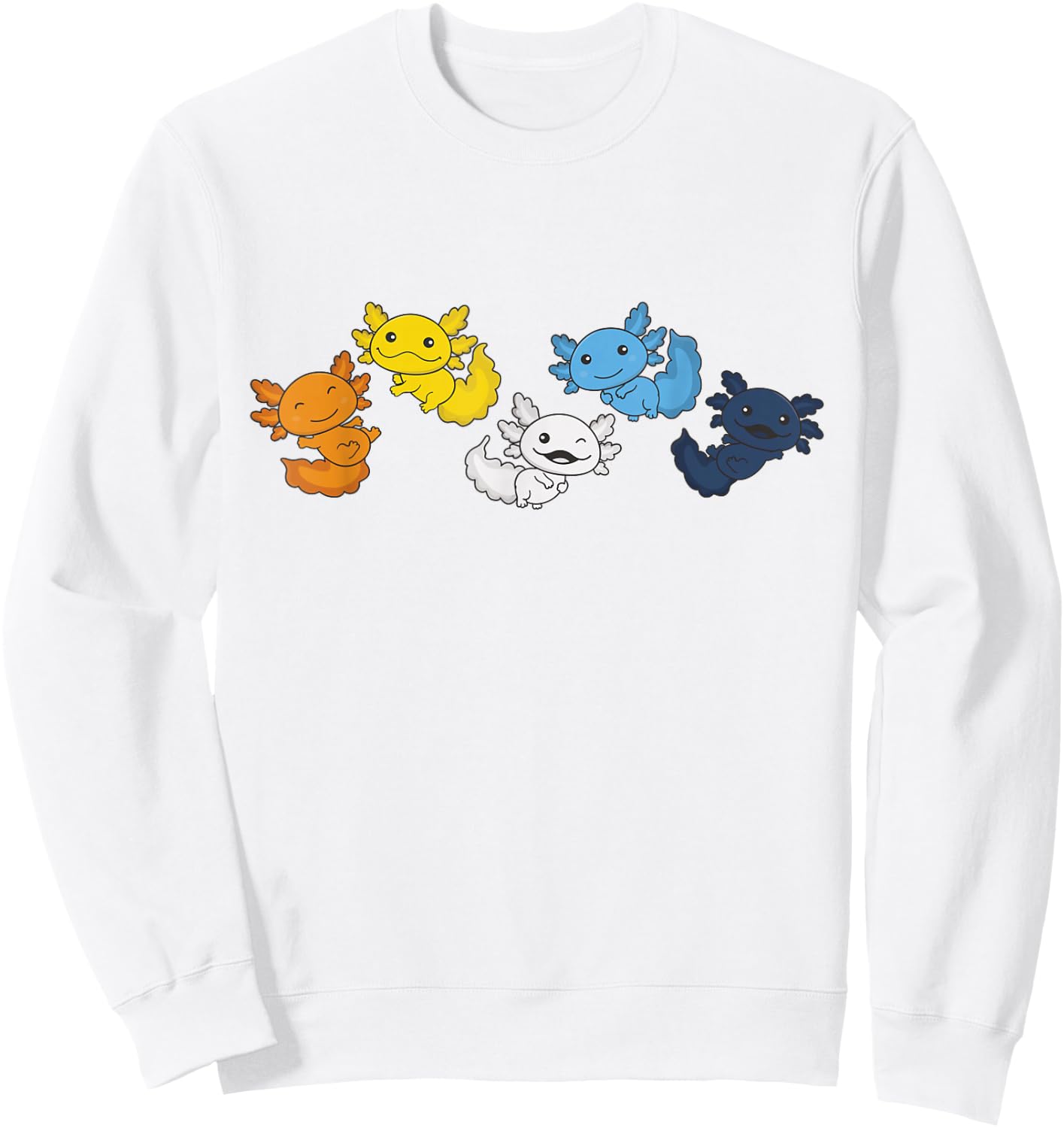 aroace Flag Pride LGBTQ Axolotl aroace Sweatshirt - Sweatshirt | White