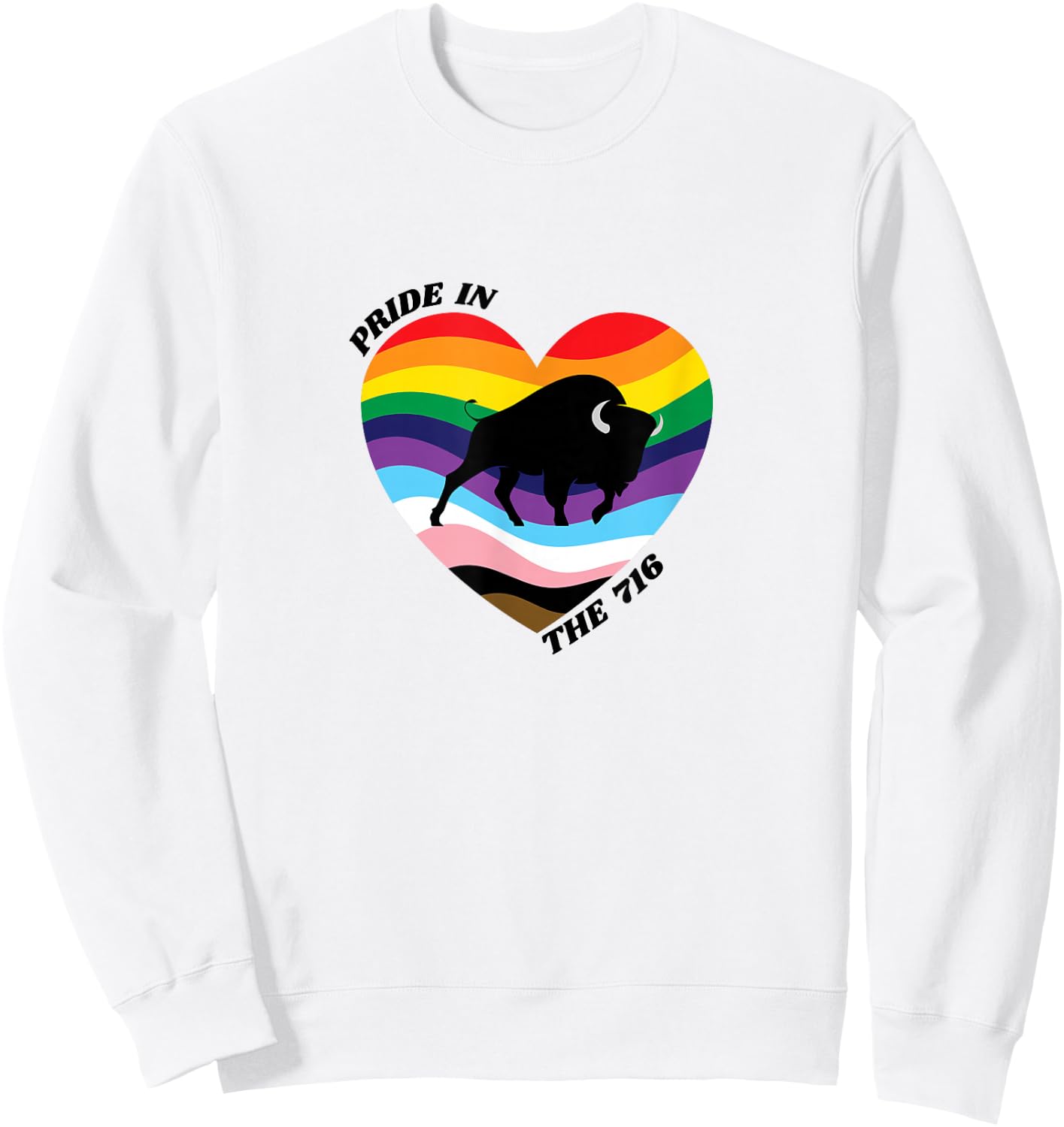 Buffalo Heart Sweatshirt - Sweatshirt | White