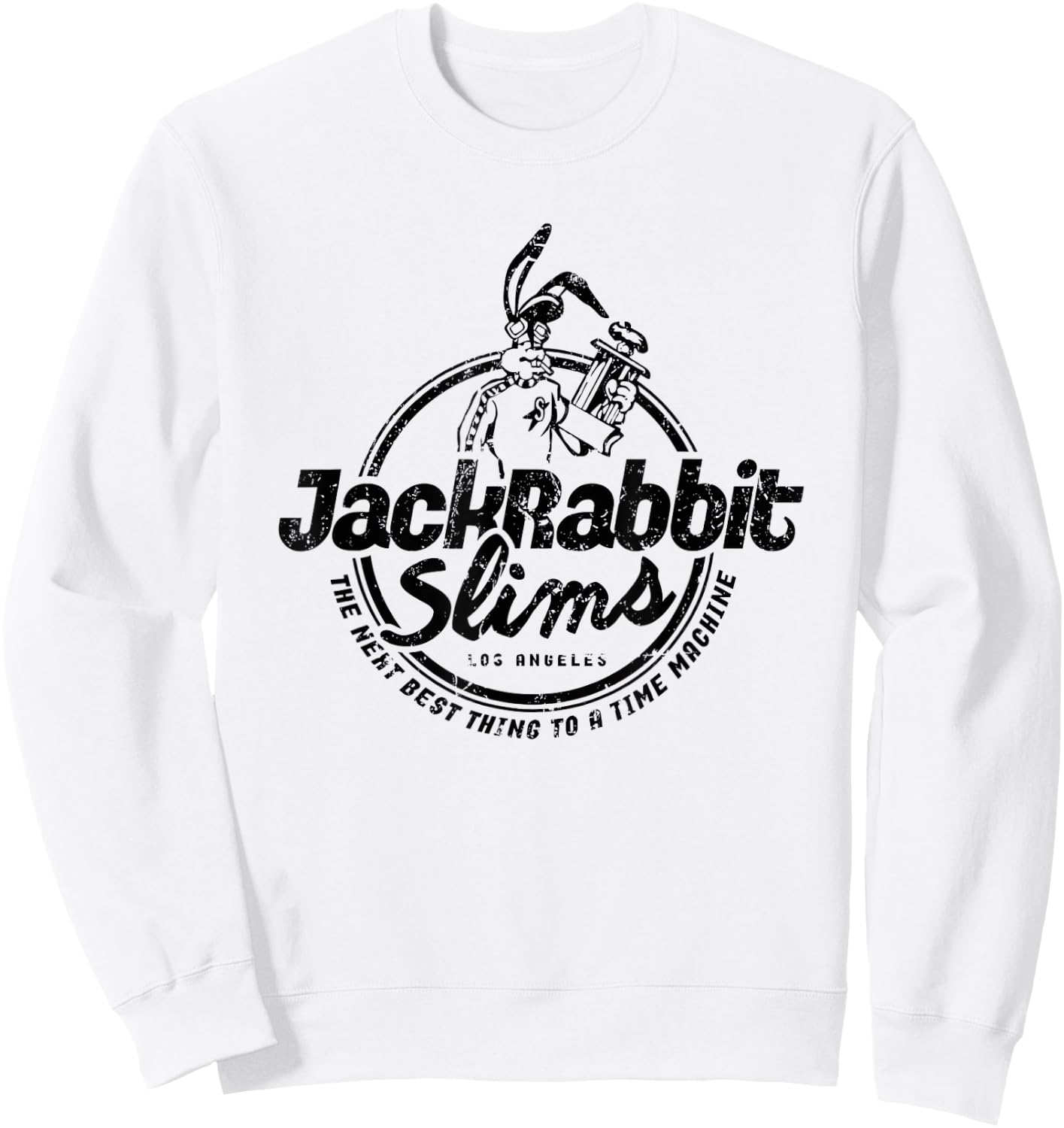 Rabbit Jack Slim's Pulp Milkshake Restaurant Retro Vintage Sweatshirt - Sweatshirt | White
