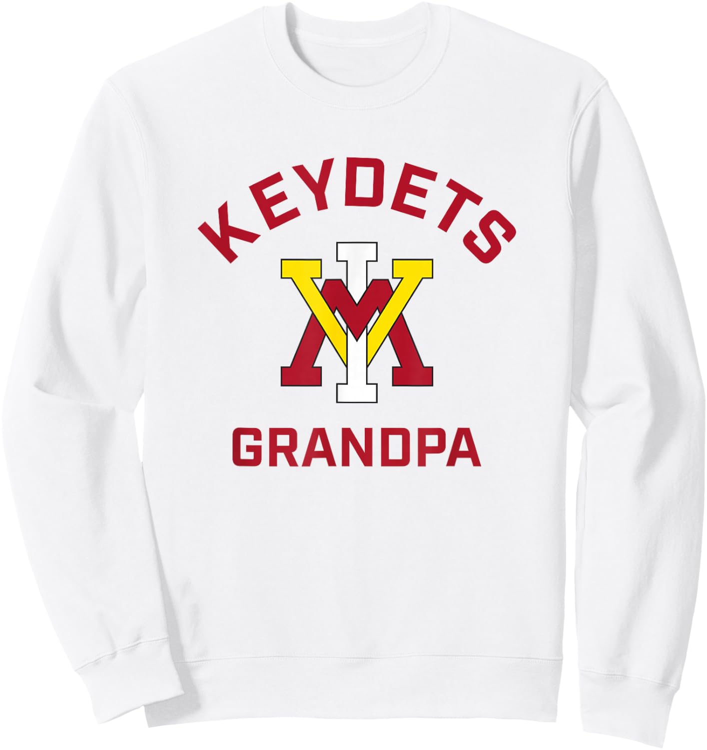 Virginia Military Institute VMI Keydets Arched Grandpa Sweatshirt - Sweatshirt | White