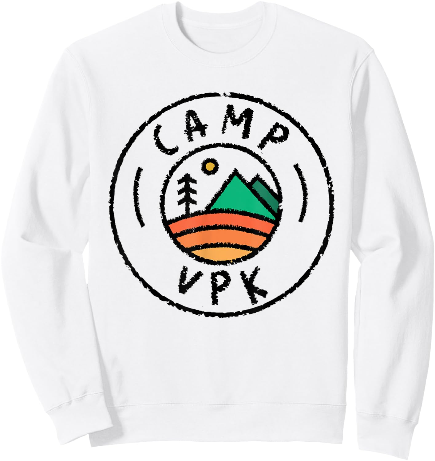 Camping Matching Voluntary Pre Kindergarten Camper Camp VPK Sweatshirt - Sweatshirt | White