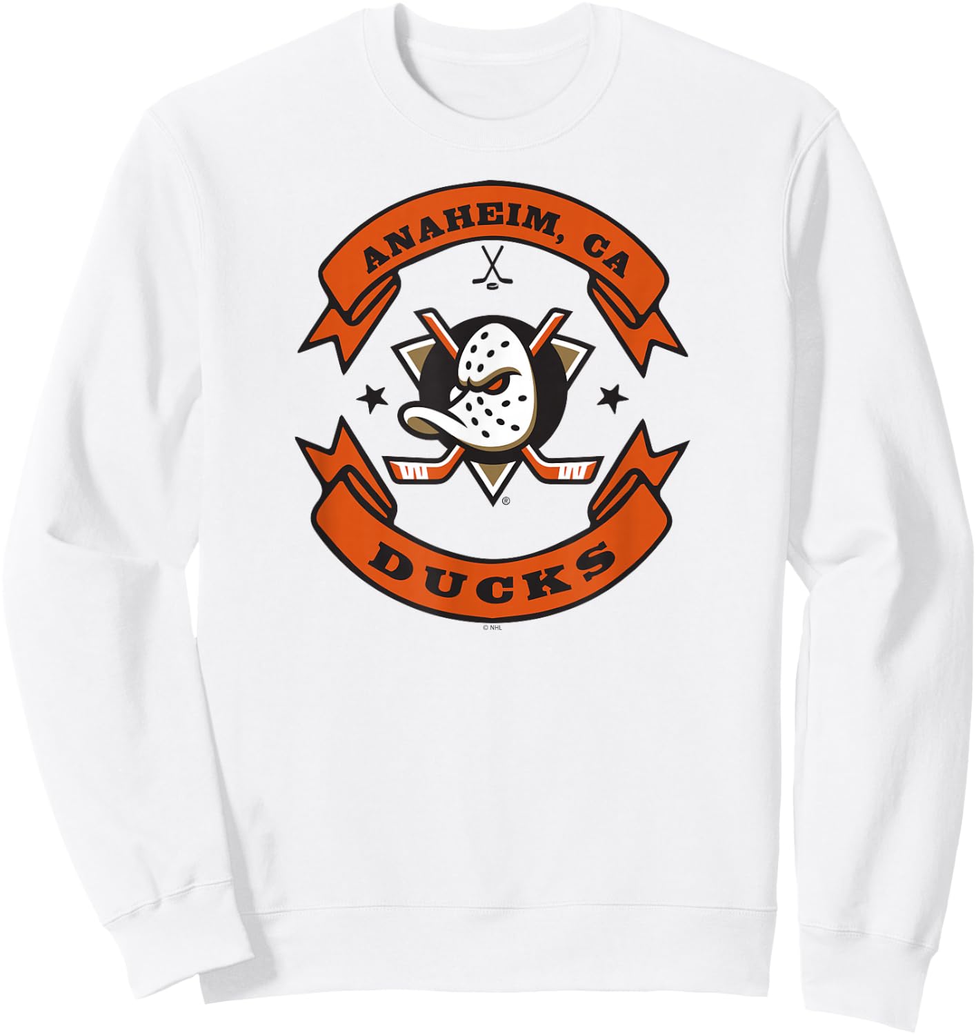 Anaheim Ducks Blaze , Grey, Small, -Kids Sweatshirt - Sweatshirt | White