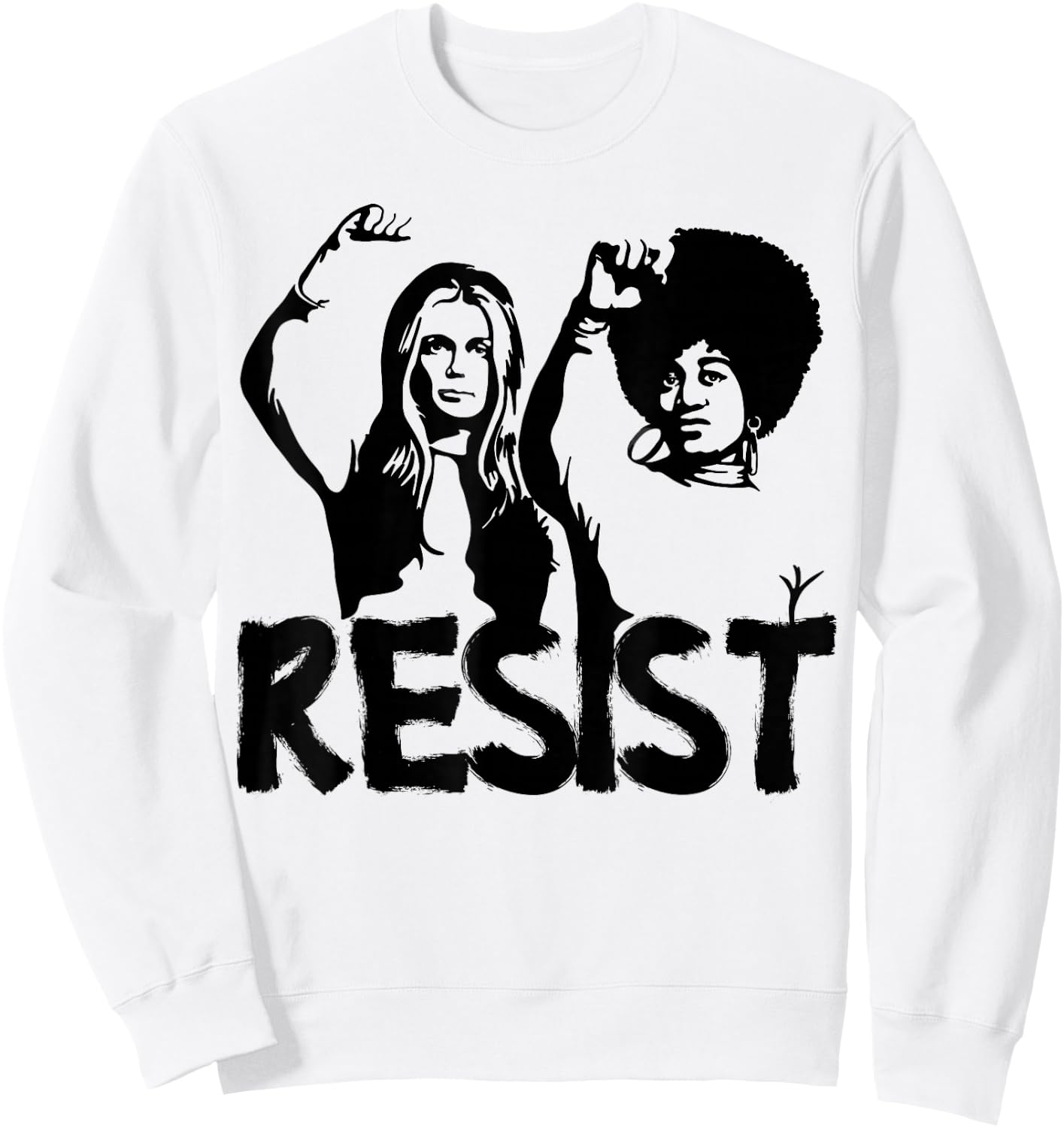 Gloria Steinem and Dorothy Pitman Hughes Resist Sweatshirt - Sweatshirt | White