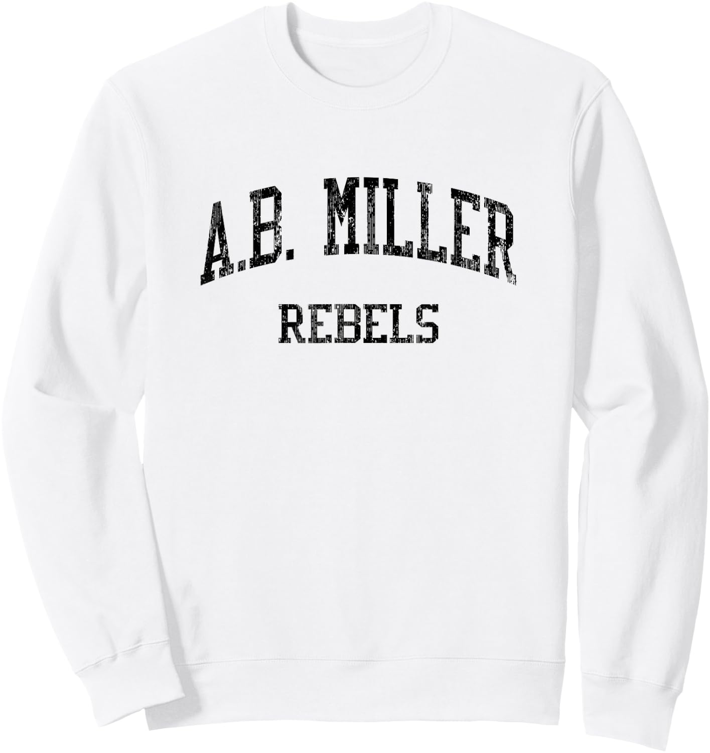 A.B. Miller High School HS Fontana CA Vintage Sports Sweatshirt - Sweatshirt | White