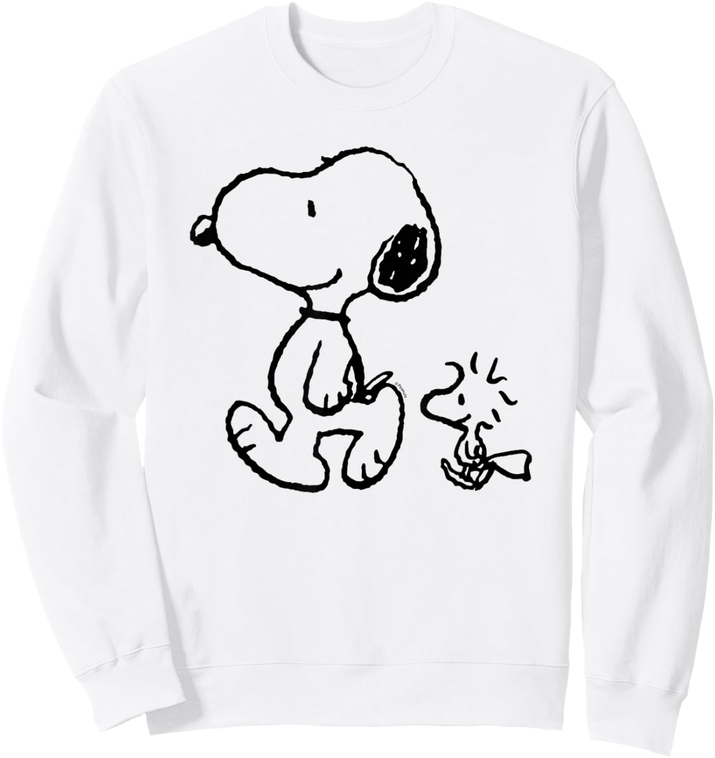 Peanuts Snoopy Woodstock Walk , blue Sweatshirt - Sweatshirt | White