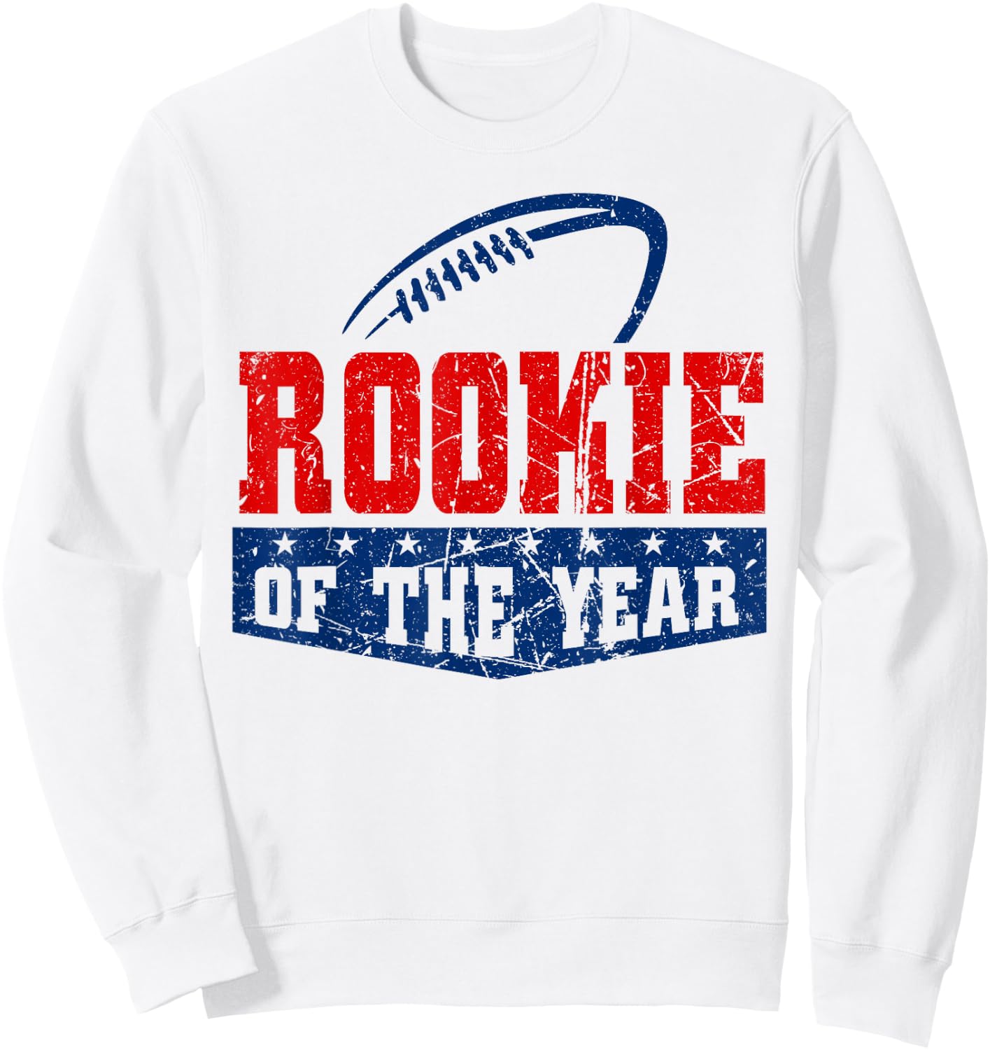 Funny Vintage Football Rookie of the Year Sweatshirt - Sweatshirt | White