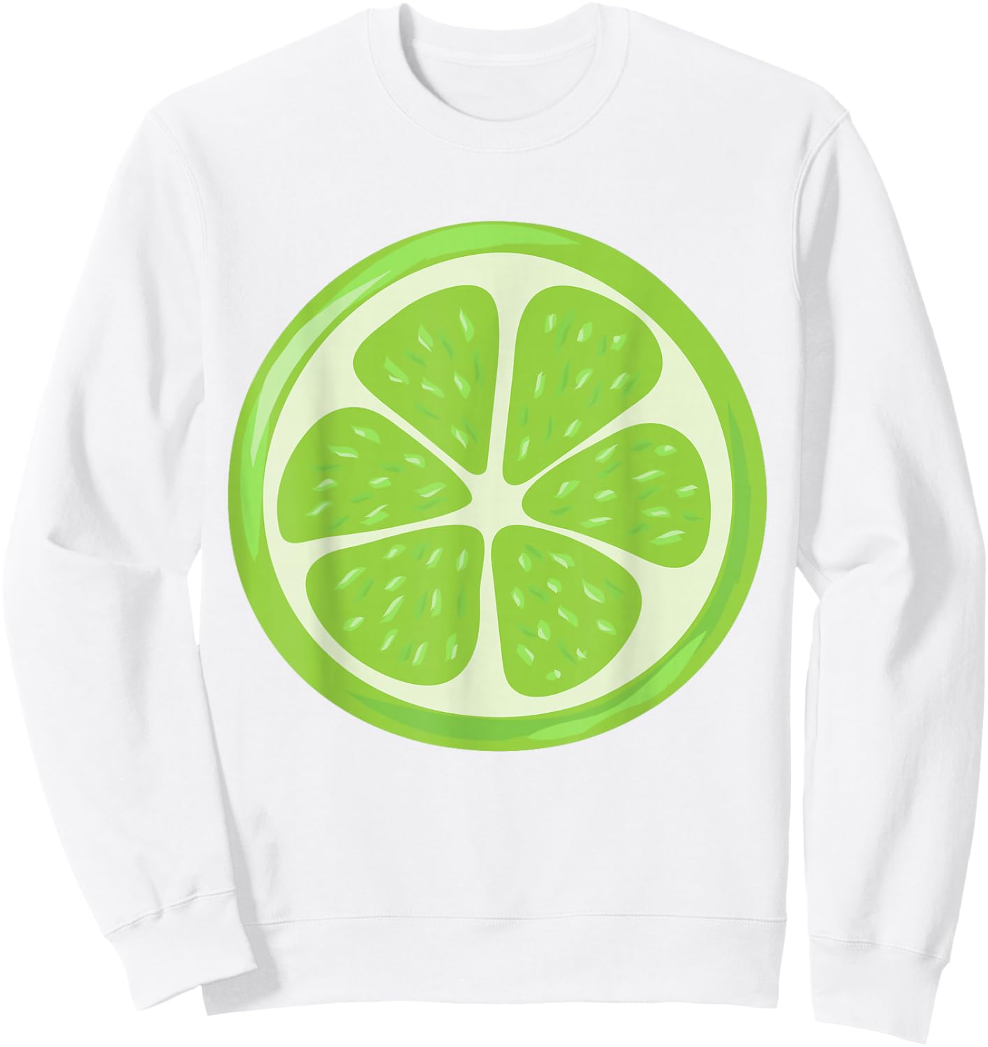 Lime Costume Fancy Dress Costume Fancy Dress Lime , Green Sweatshirt - Sweatshirt | White