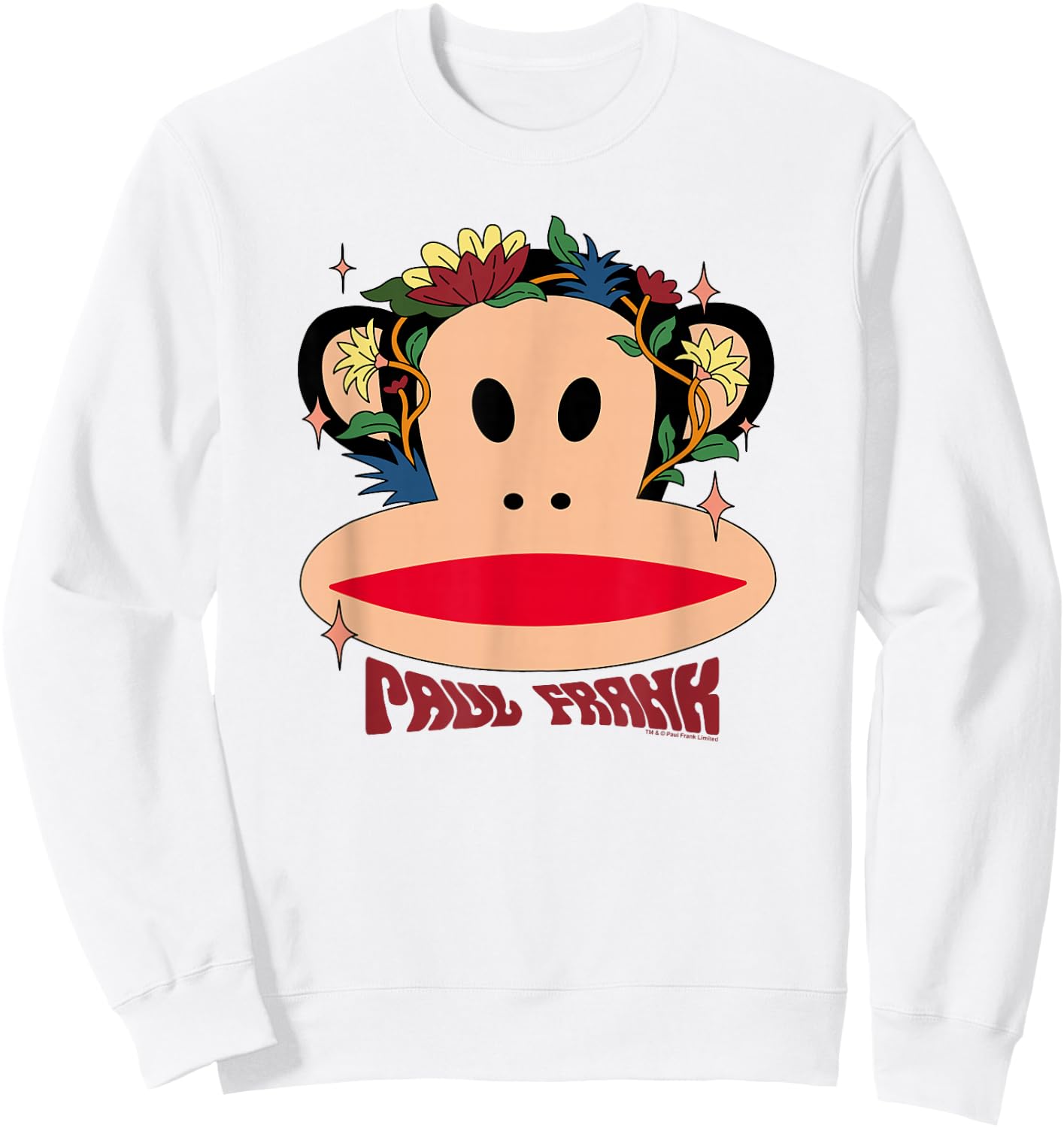 Paul Frank Julius mit Wildblumen Sweatshirt - Sweatshirt | White