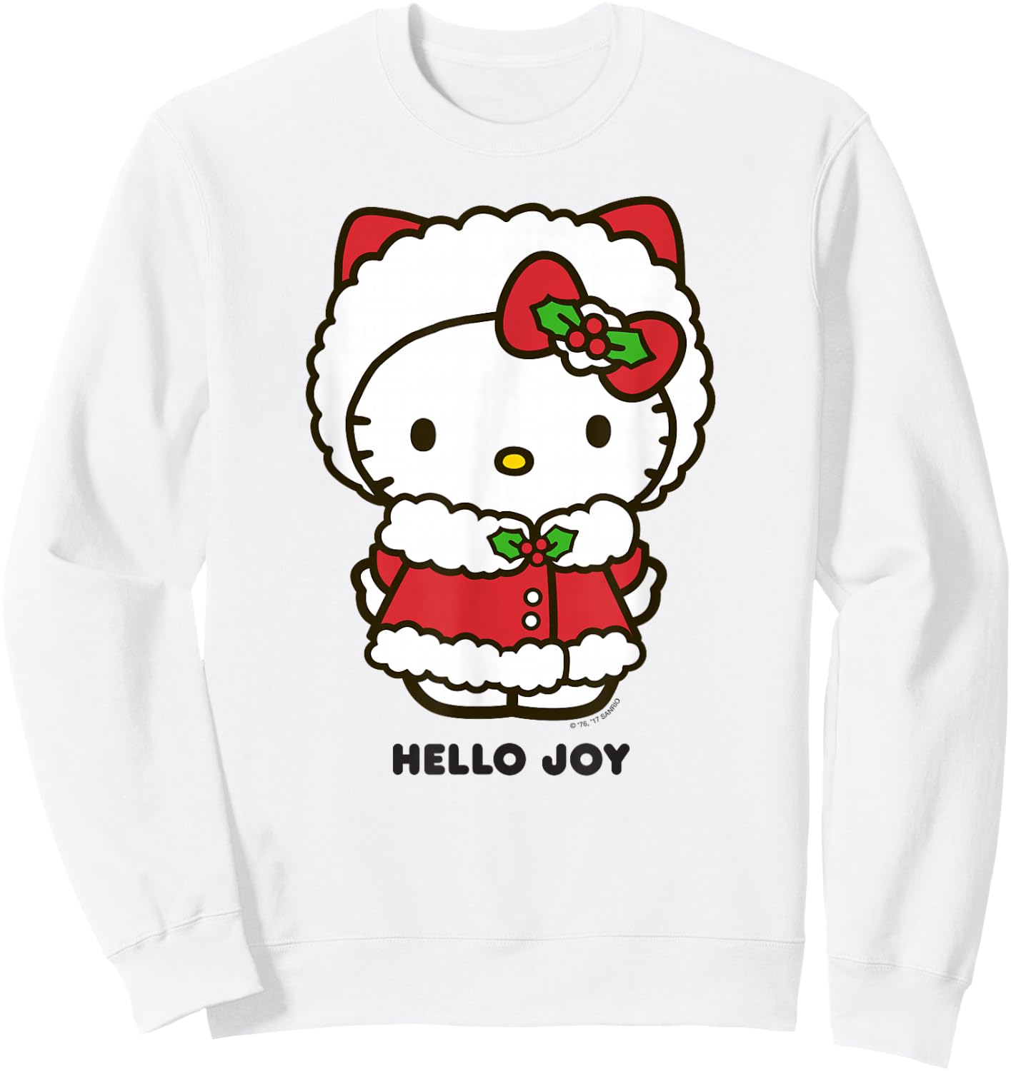 Hello Kitty Hello Joy Holiday Shirt Sweatshirt - Sweatshirt | White