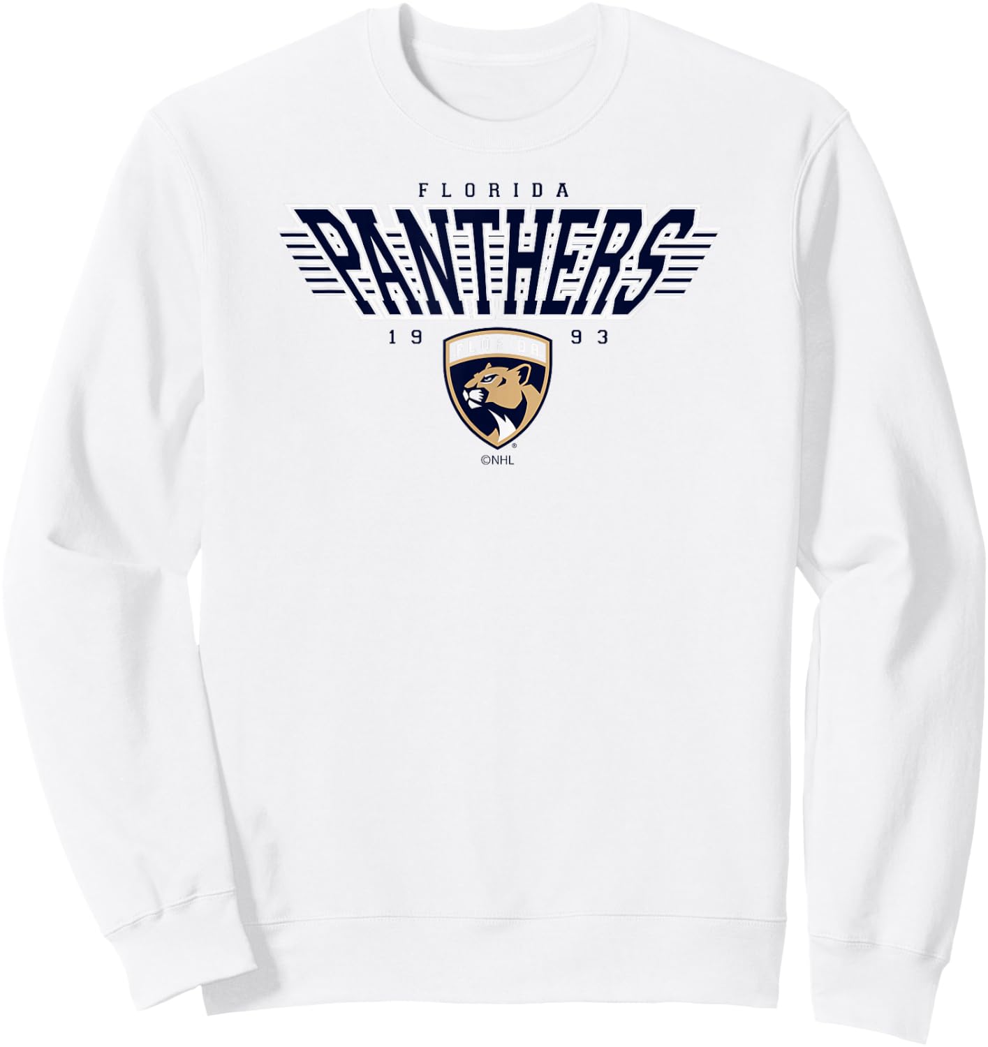 Florida Panthers Laser Red Officially Licensed Sweatshirt - Sweatshirt | White