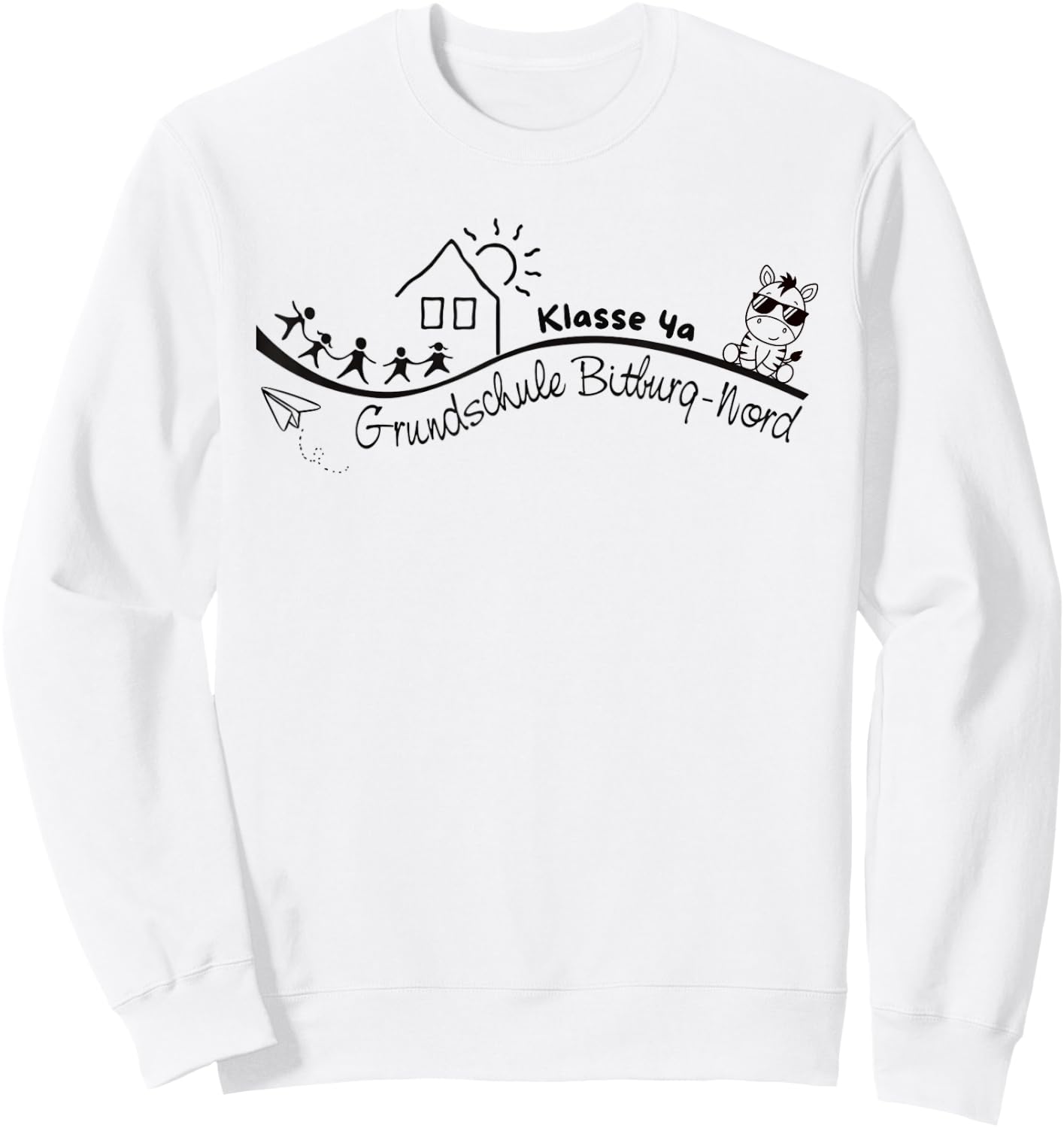 Klasse 4a Grundschule Bitburg Nord Schulabschluss Design Sweatshirt - Sweatshirt | White