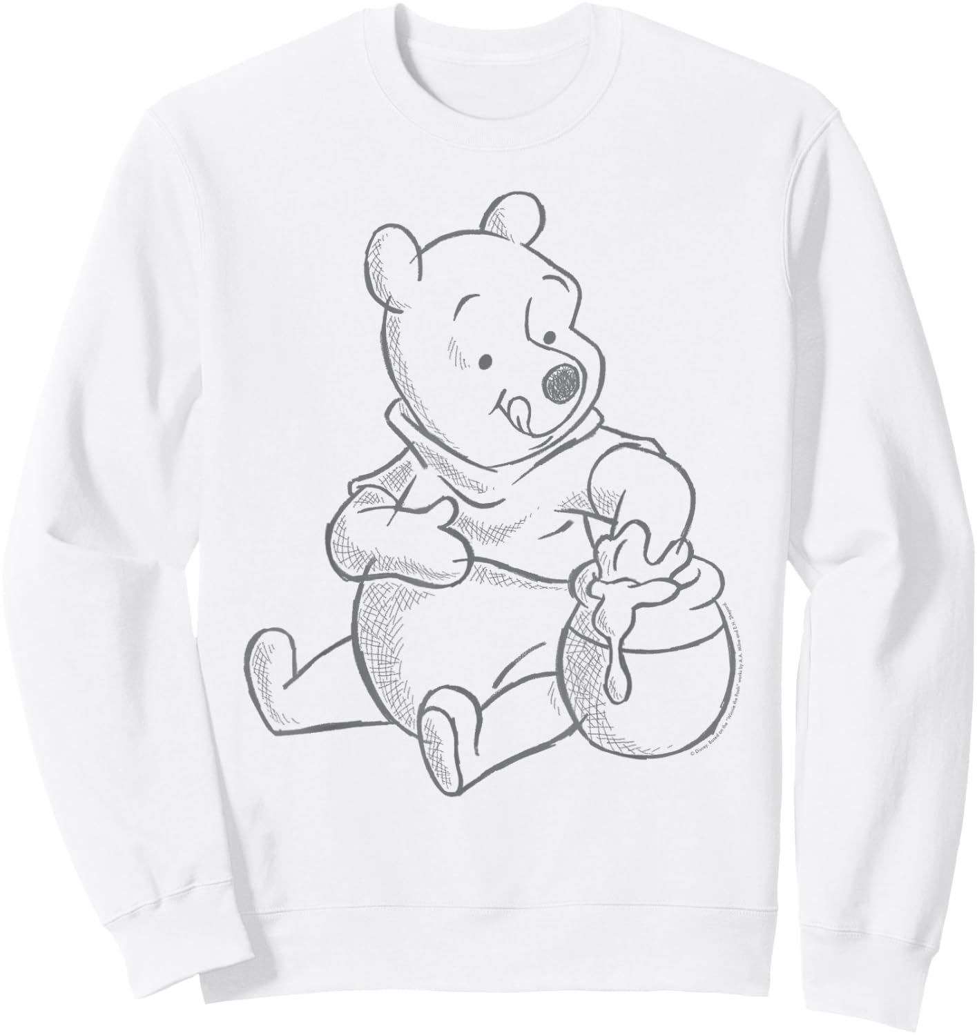 Disney Winnie the Pooh Sketch Sweatshirt - Sweatshirt | White