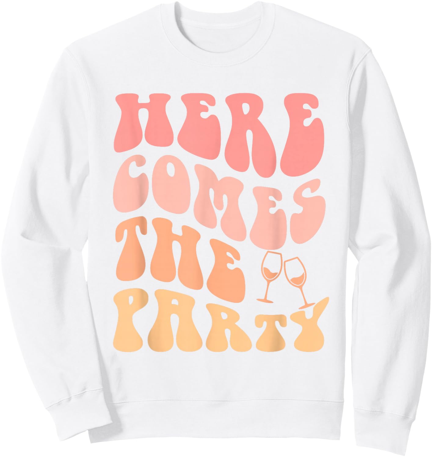 Hier kommt die Party Bachelorette Party Bride Bridemaid Sweatshirt - Sweatshirt | White
