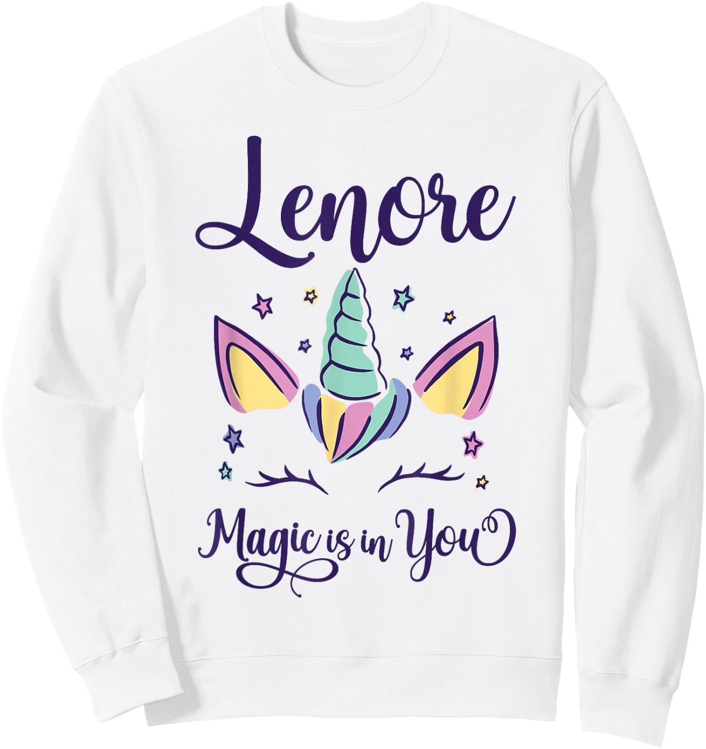 First Name Lenore Personalized Lenore Sweatshirt - Sweatshirt | White