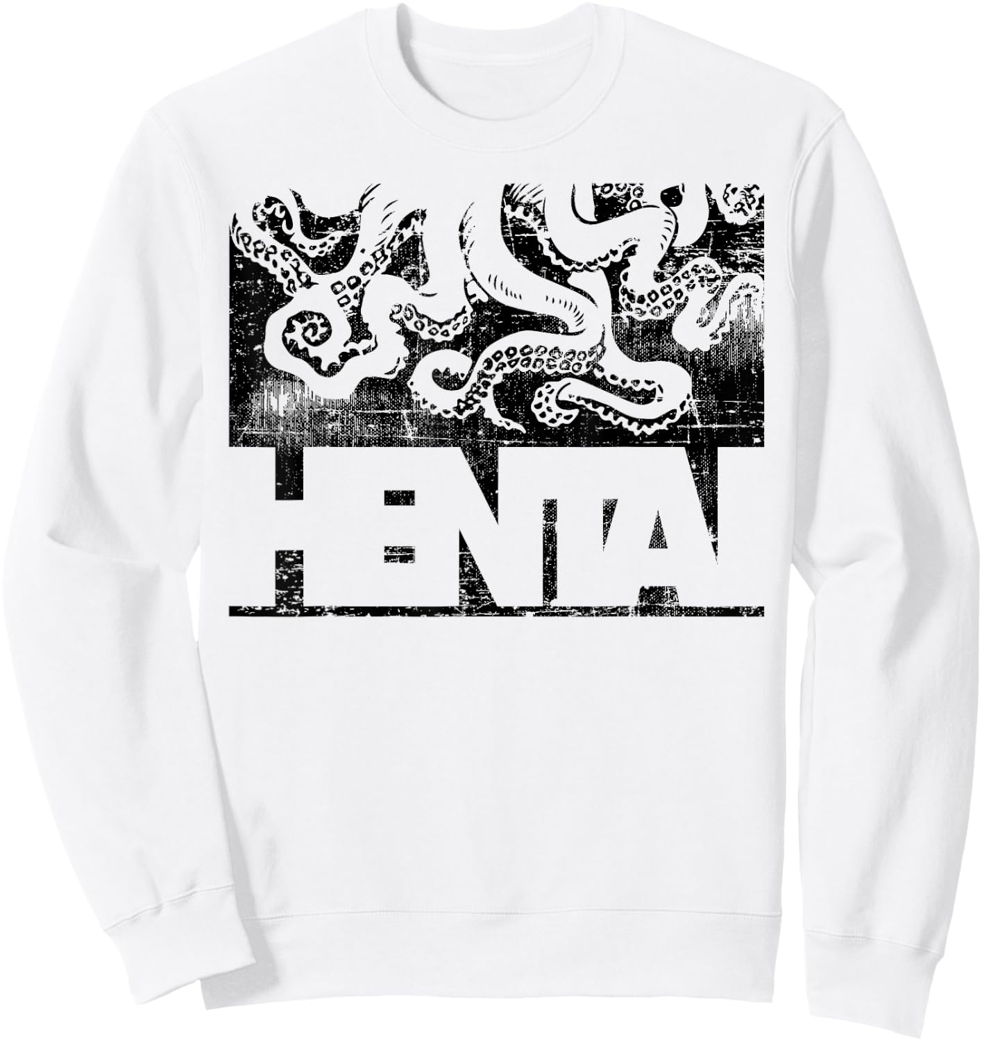 Funny Hentai Anime Shirt - Hentai Tentacle Illustration Sweatshirt - Sweatshirt | White