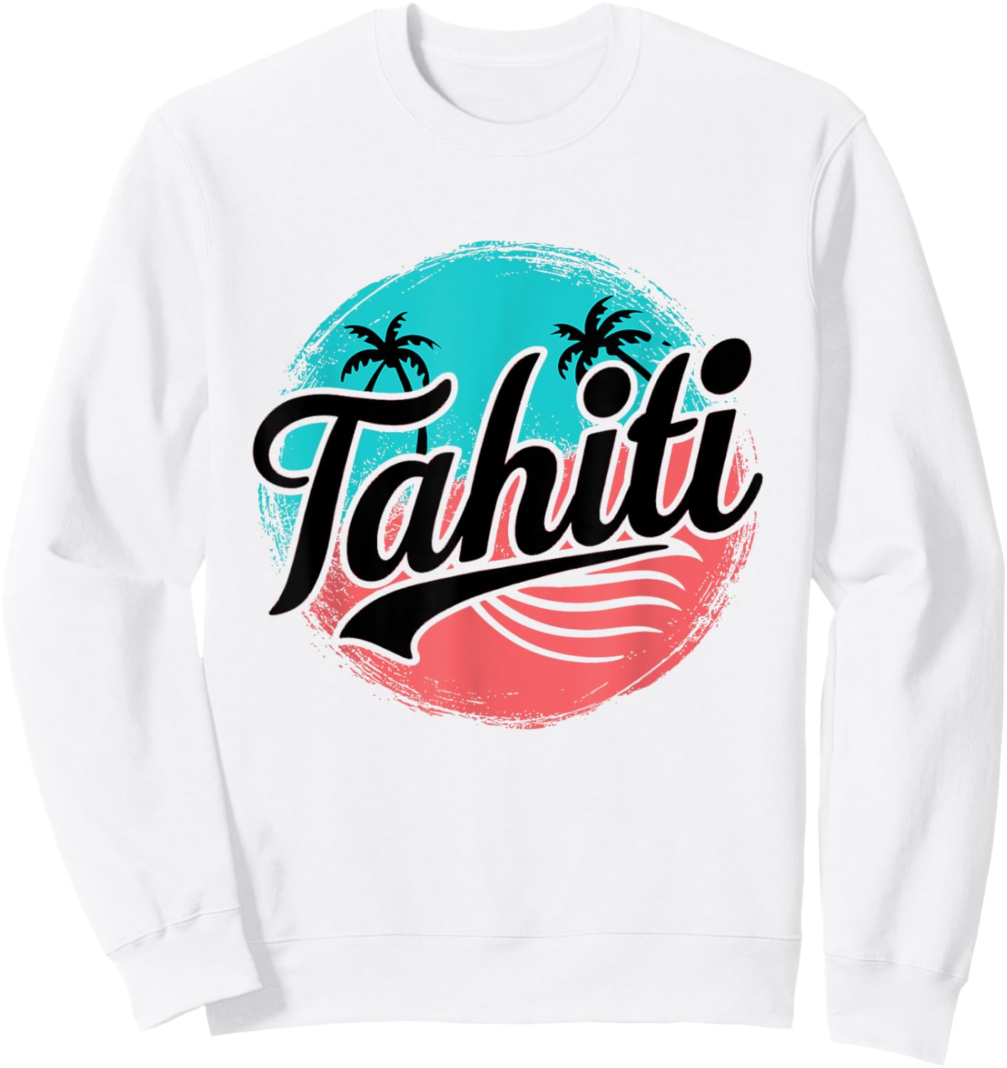 Tahiti French Polynesia , white, S Sweatshirt - Sweatshirt | White