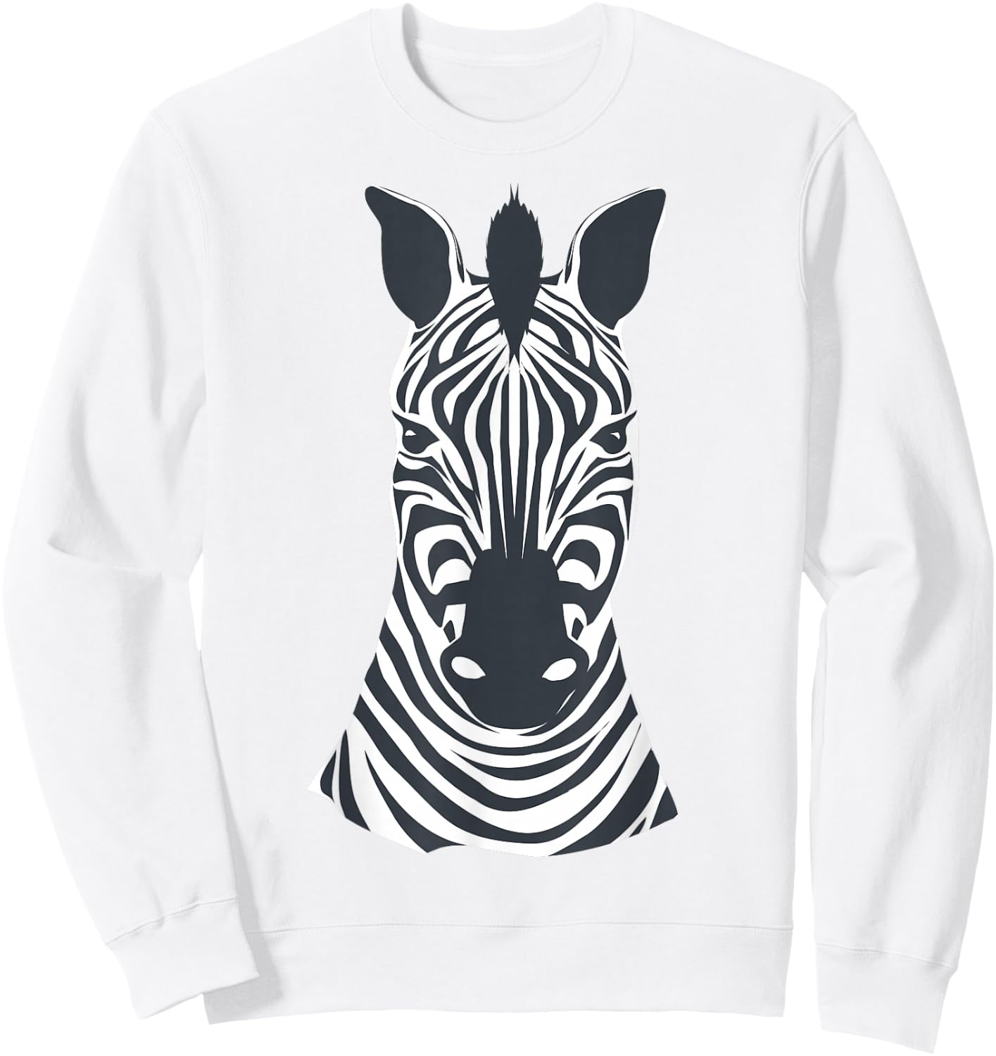 DIY Fancy Dress Kids Zebra Face Costume Boys Girls Child , White, s Sweatshirt - Sweatshirt | White