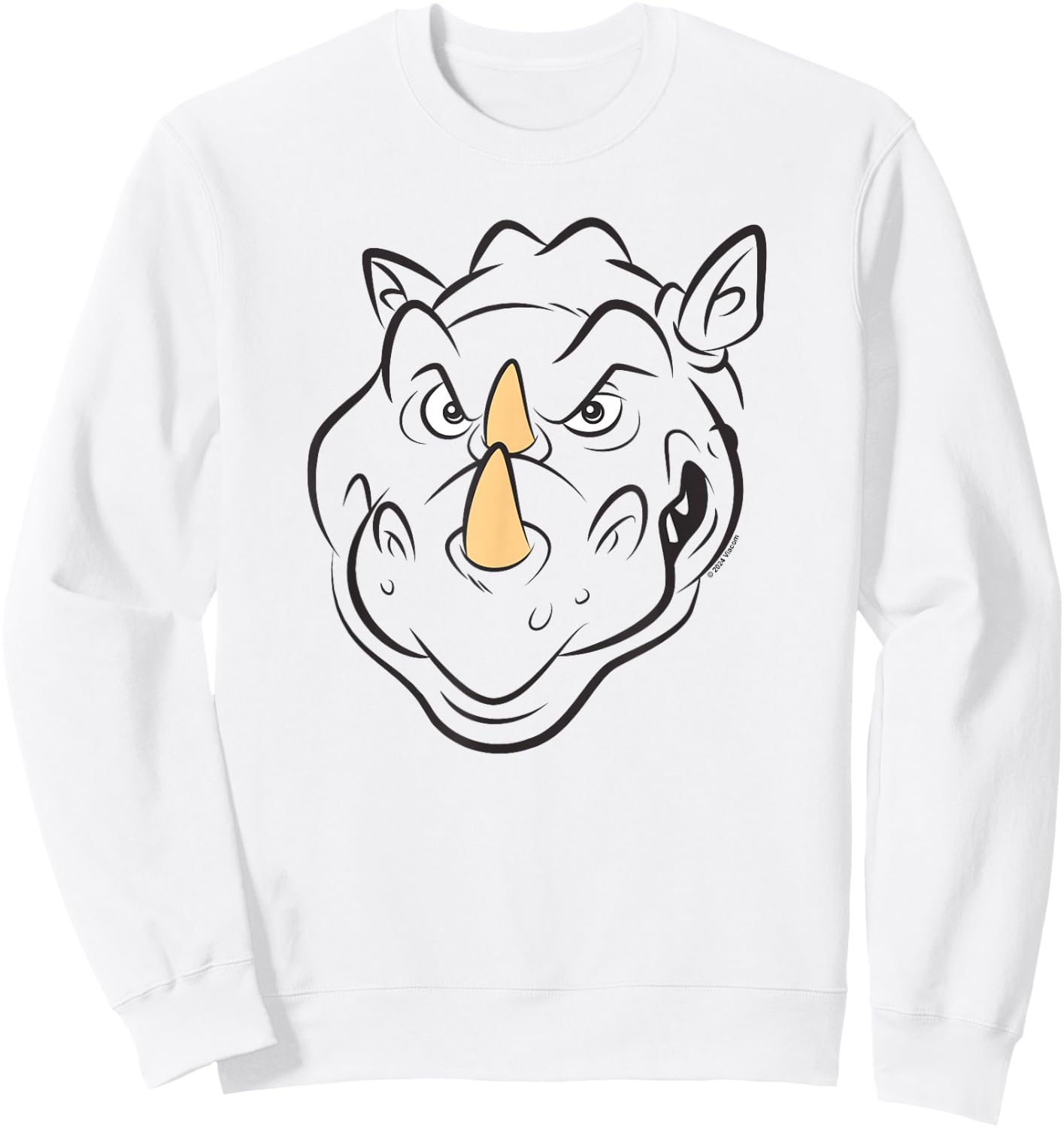 Teenage Mutant Ninja Turtles Rocksteady Face Sweatshirt - Sweatshirt | White