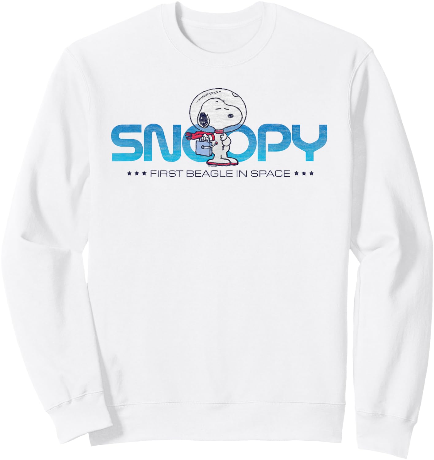 Peanuts Snoopy First Beagle in Space Sweatshirt - Sweatshirt | White