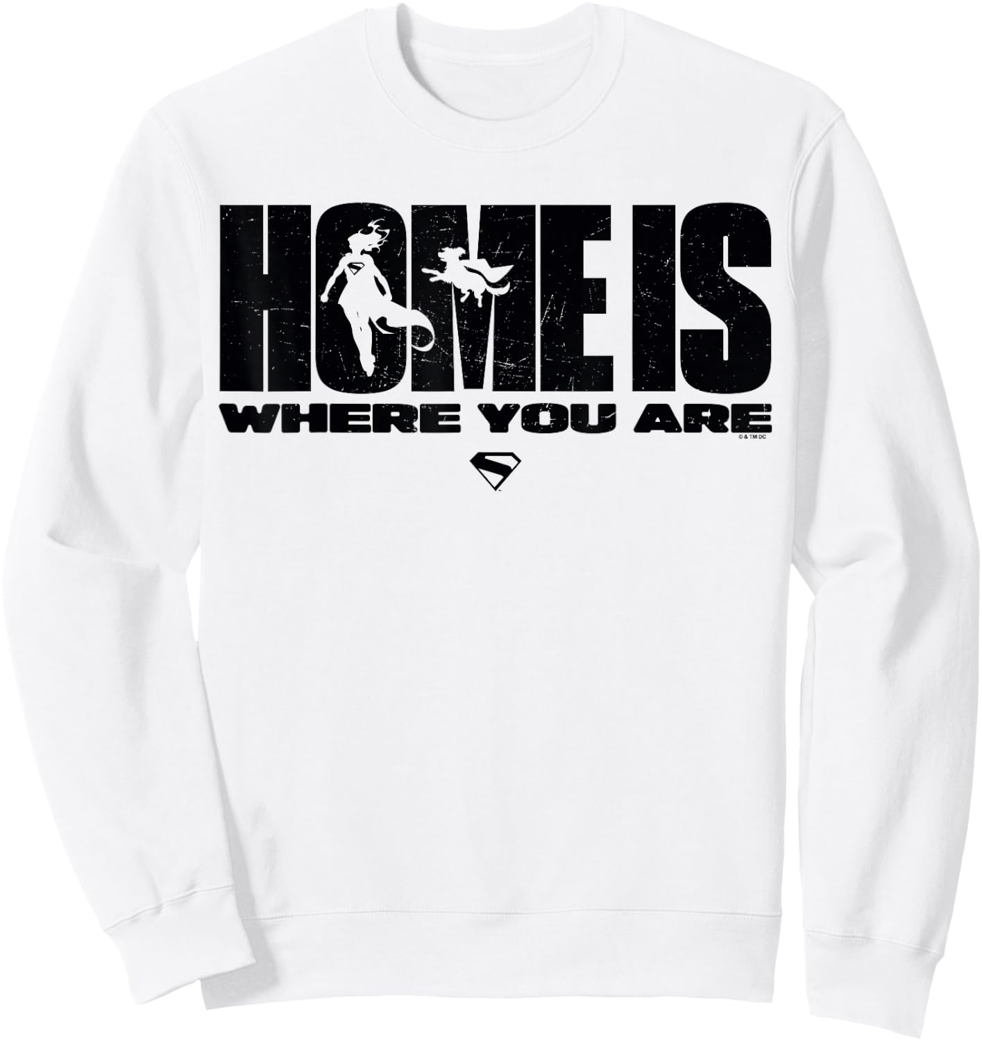 Supergirl (2026) Home is Where You are Kara & Krypto Sweatshirt - Sweatshirt | White