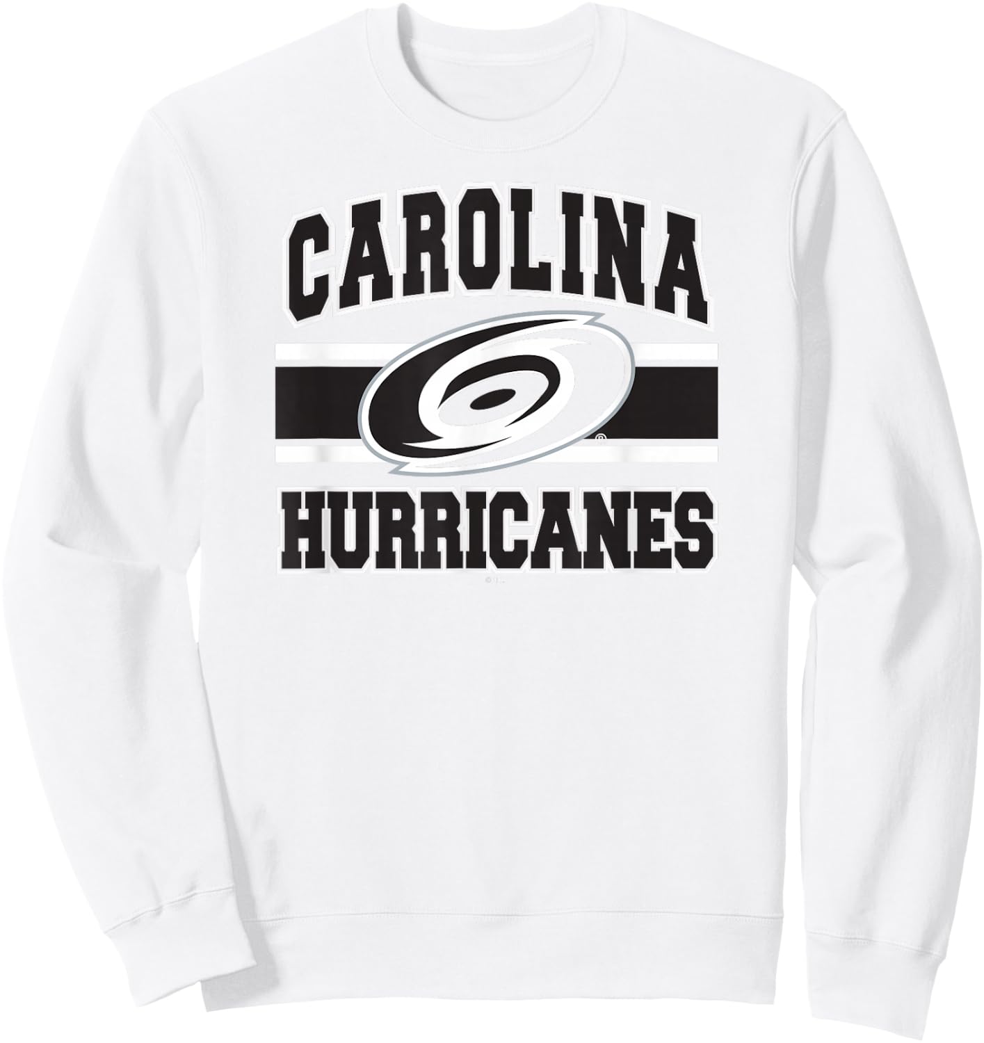 Carolina Hurricanes Stripe Red Officially Licensed Sweatshirt - Sweatshirt | White