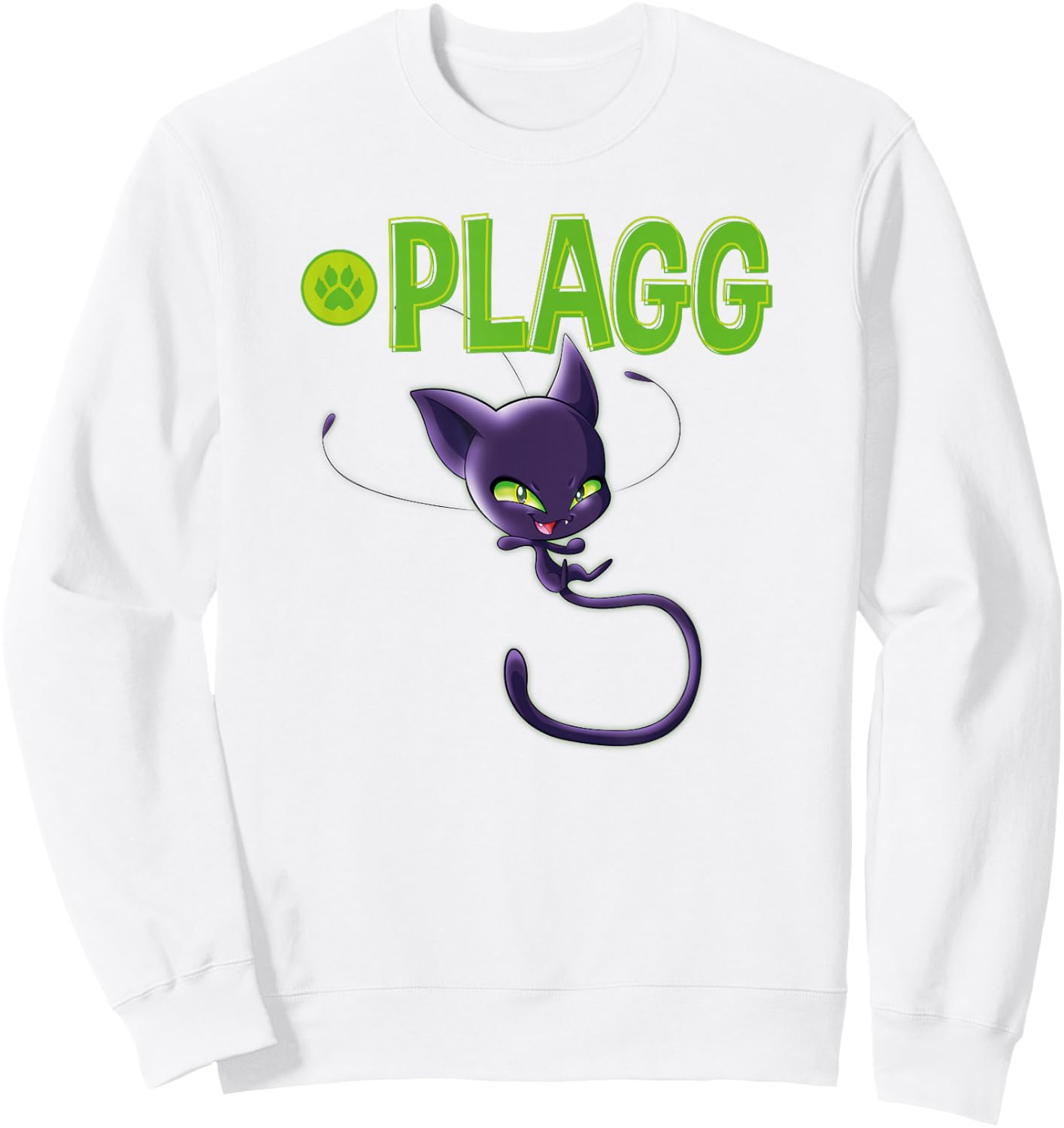Miraculous Ladybug Kwamis Collection Plagg power Sweatshirt - Sweatshirt | White