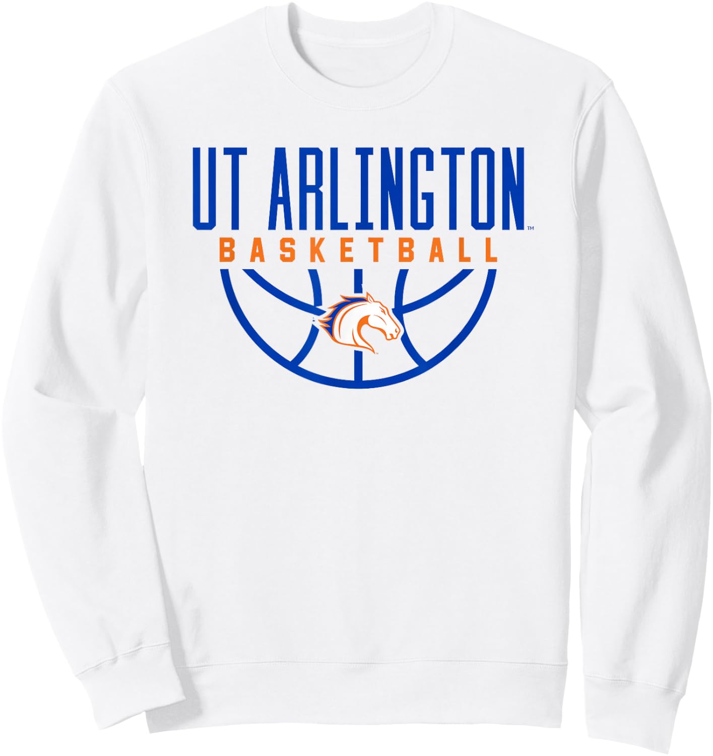 University of Texas at Arlington UTA Mavericks Basketball Sweatshirt - Sweatshirt | White