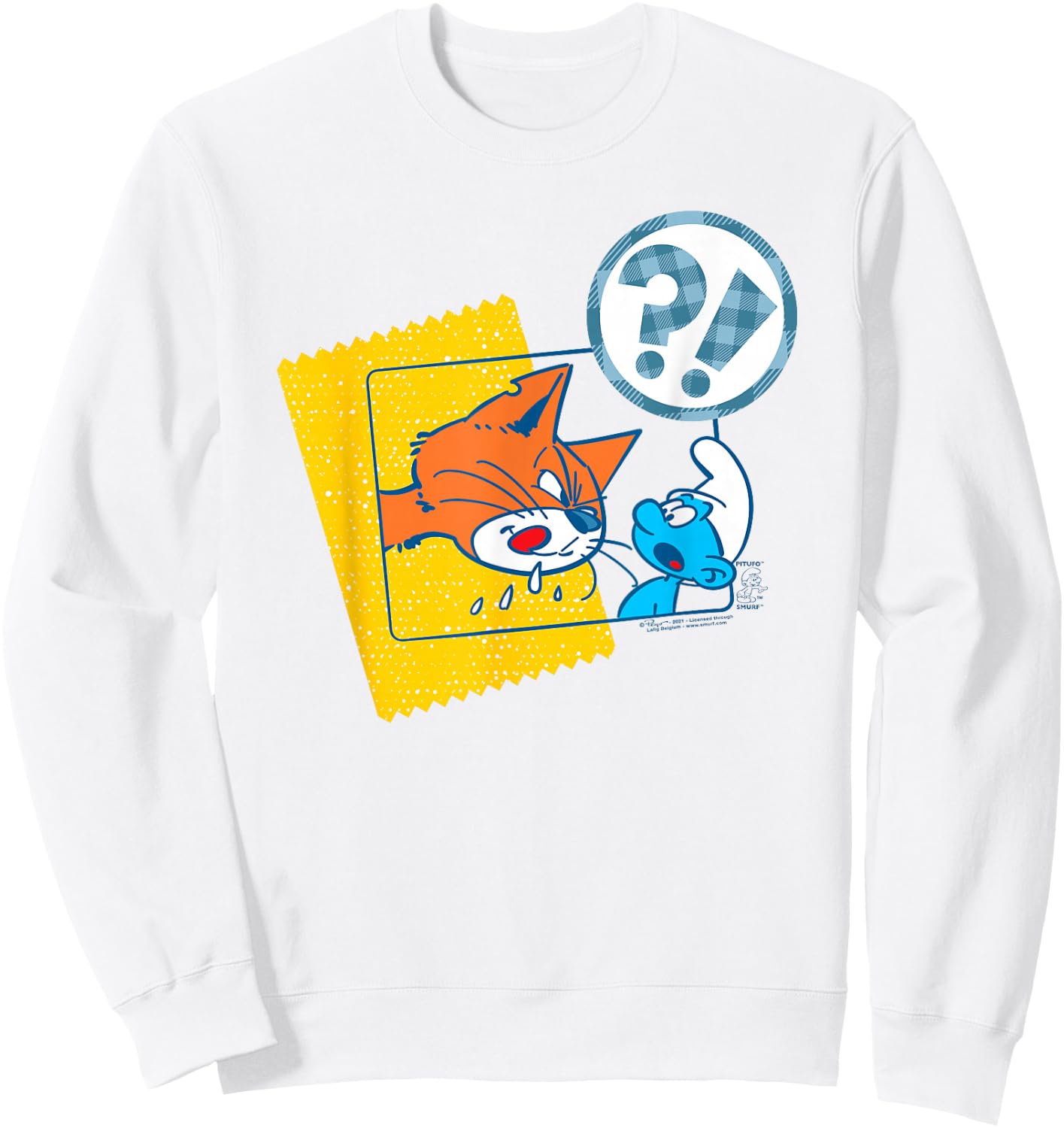 The Smurfs Azrael's Ready for Dinner Sweatshirt - Sweatshirt | White
