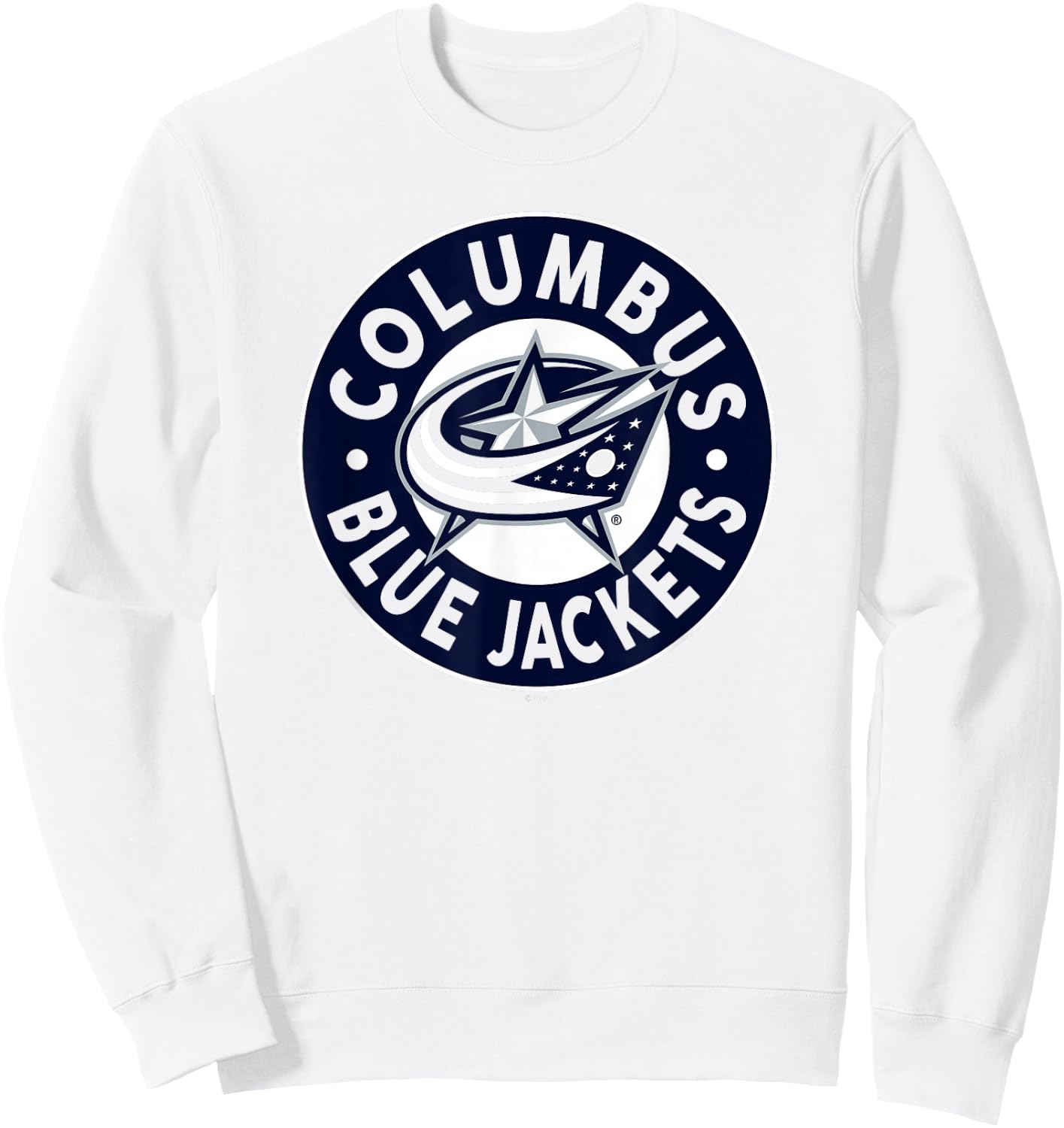 Columbus Blue Jackets Symbol Red Officially Licensed Sweatshirt - Sweatshirt | White