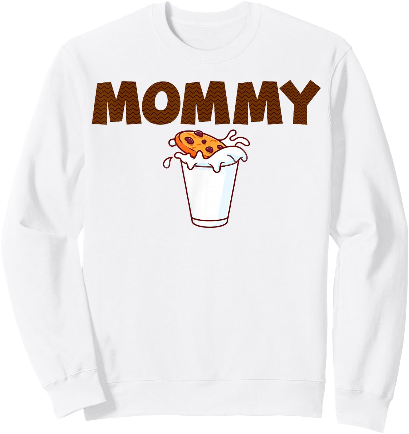 Mommy Milk & Cookies Theme Kids 1st Birthday Party Matching Sweatshirt - Sweatshirt | White