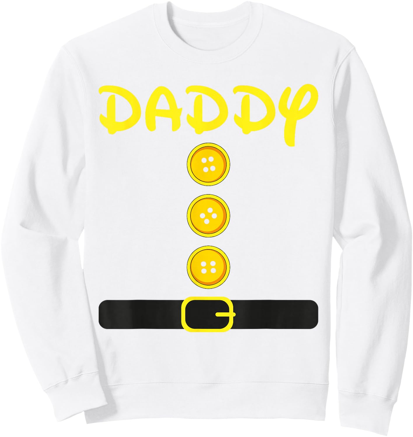 Daddy Dwarf Costume Color Family Matching Dwarf Halloween Sweatshirt - Sweatshirt | White