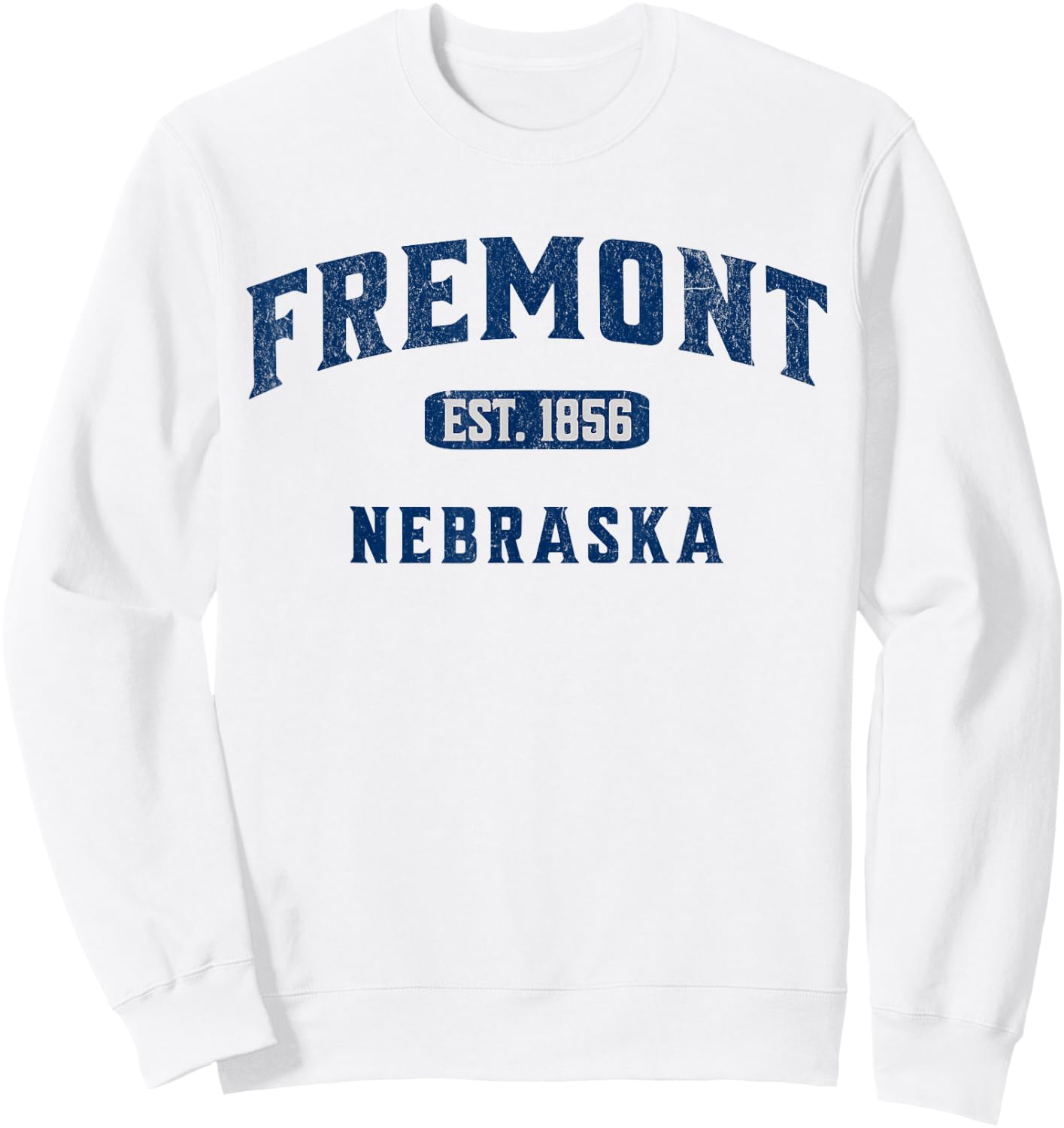 Vintage Athletic Souvenir Visit Fremont Nebraska Sweatshirt - Sweatshirt | White