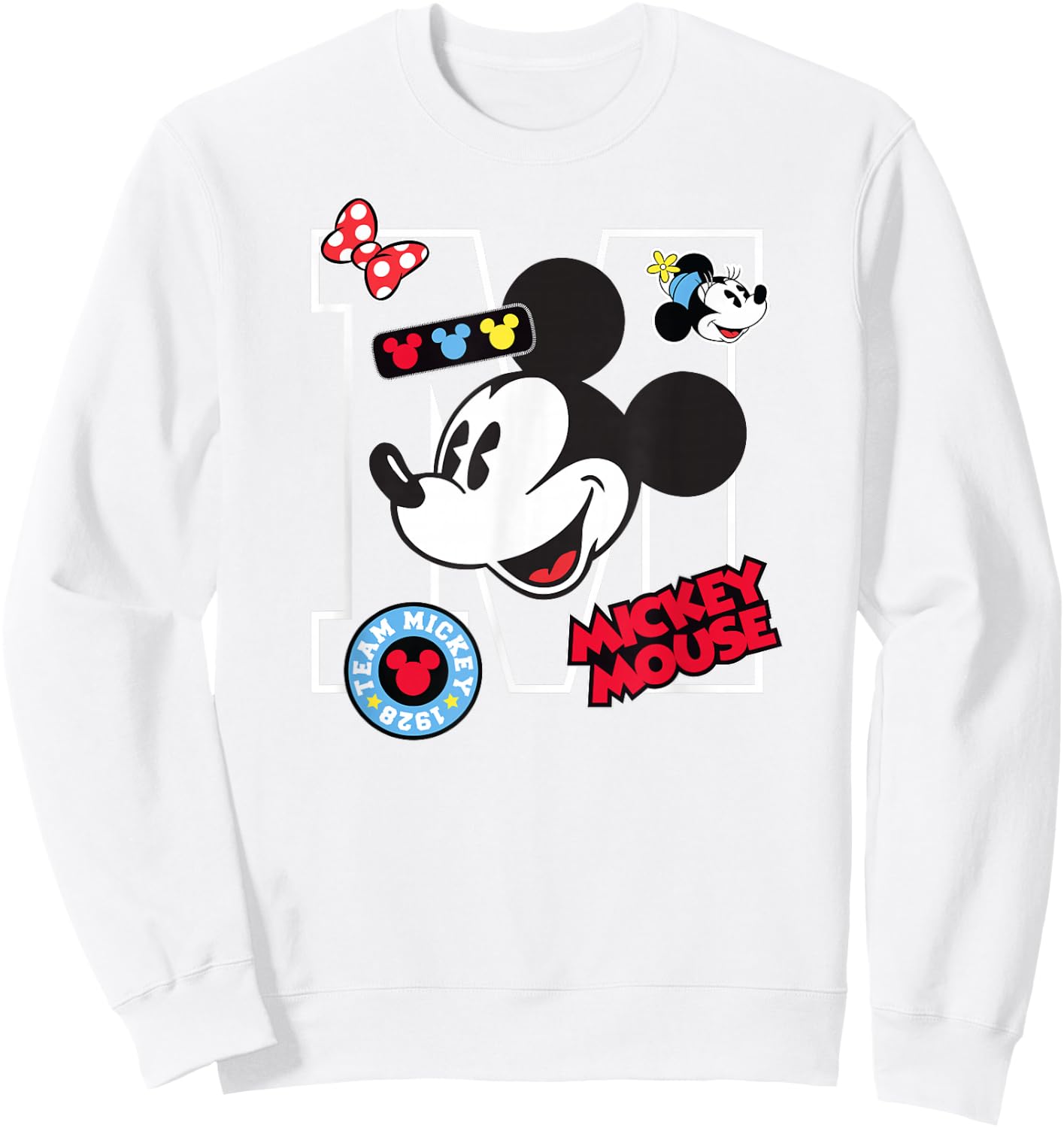 Disney Mickey Mouse Big M Sweatshirt - Sweatshirt | White