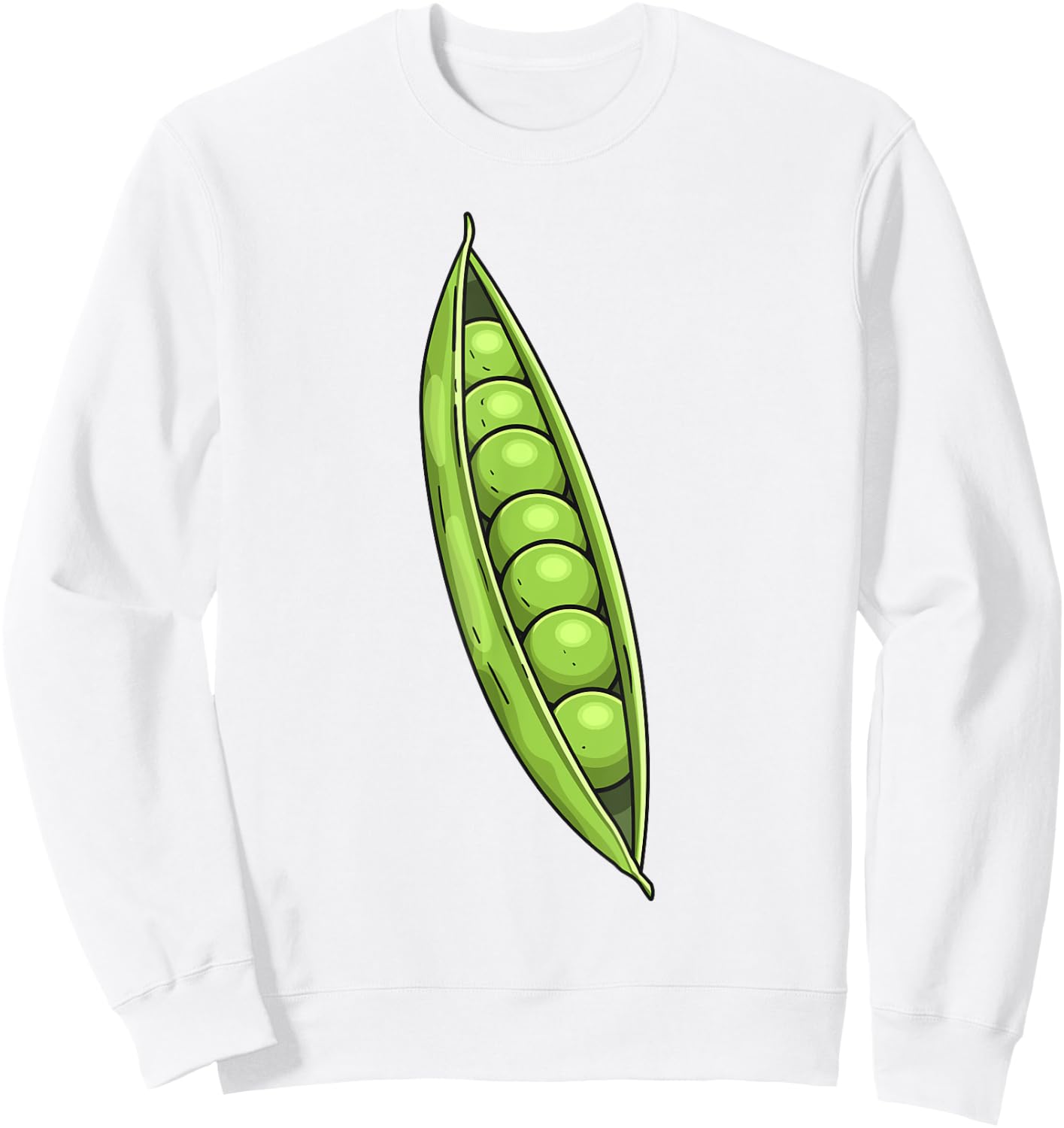 Peas In A Pod Costume Halloween Easy Cosplay Lazy DIY Outfit Sweatshirt - Sweatshirt | White