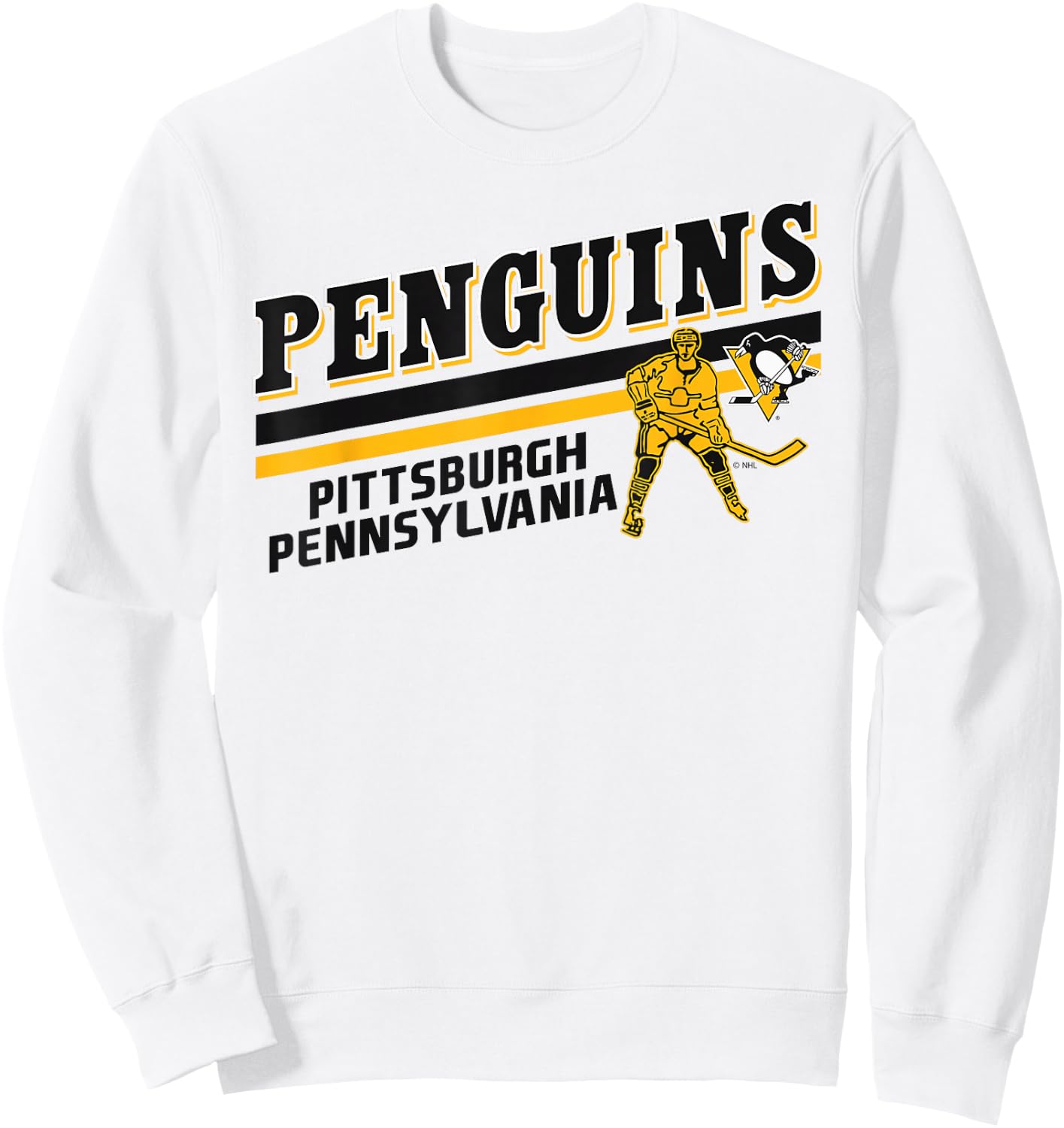 Pittsburgh Penguins Player Gray Officially Licensed Sweatshirt - Sweatshirt | White