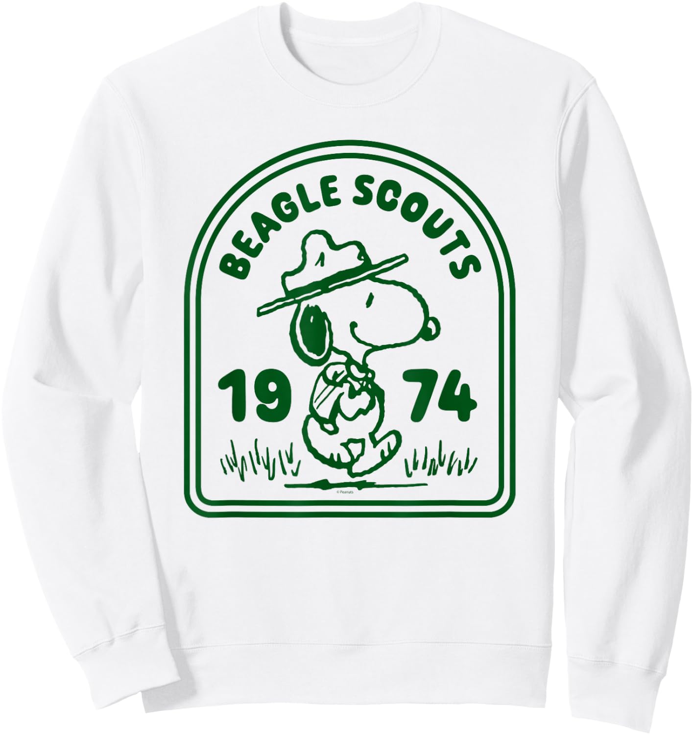 Peanuts - Beagle Scouts One Color Badge Sweatshirt - Sweatshirt | White