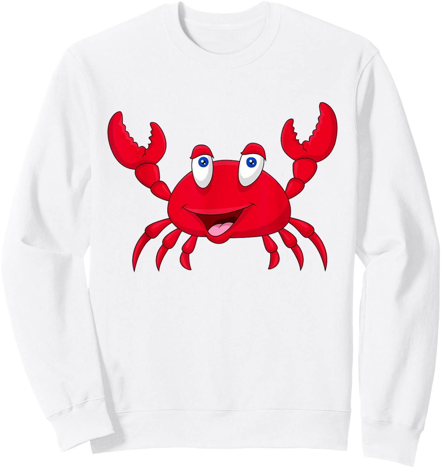 Children's Red Crab Motif Sweatshirt - Sweatshirt | White