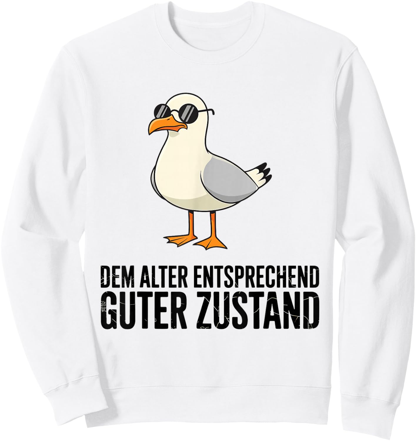 Dem Alter Entsprechend Guter Zustand Möwe Sweatshirt - Sweatshirt | White