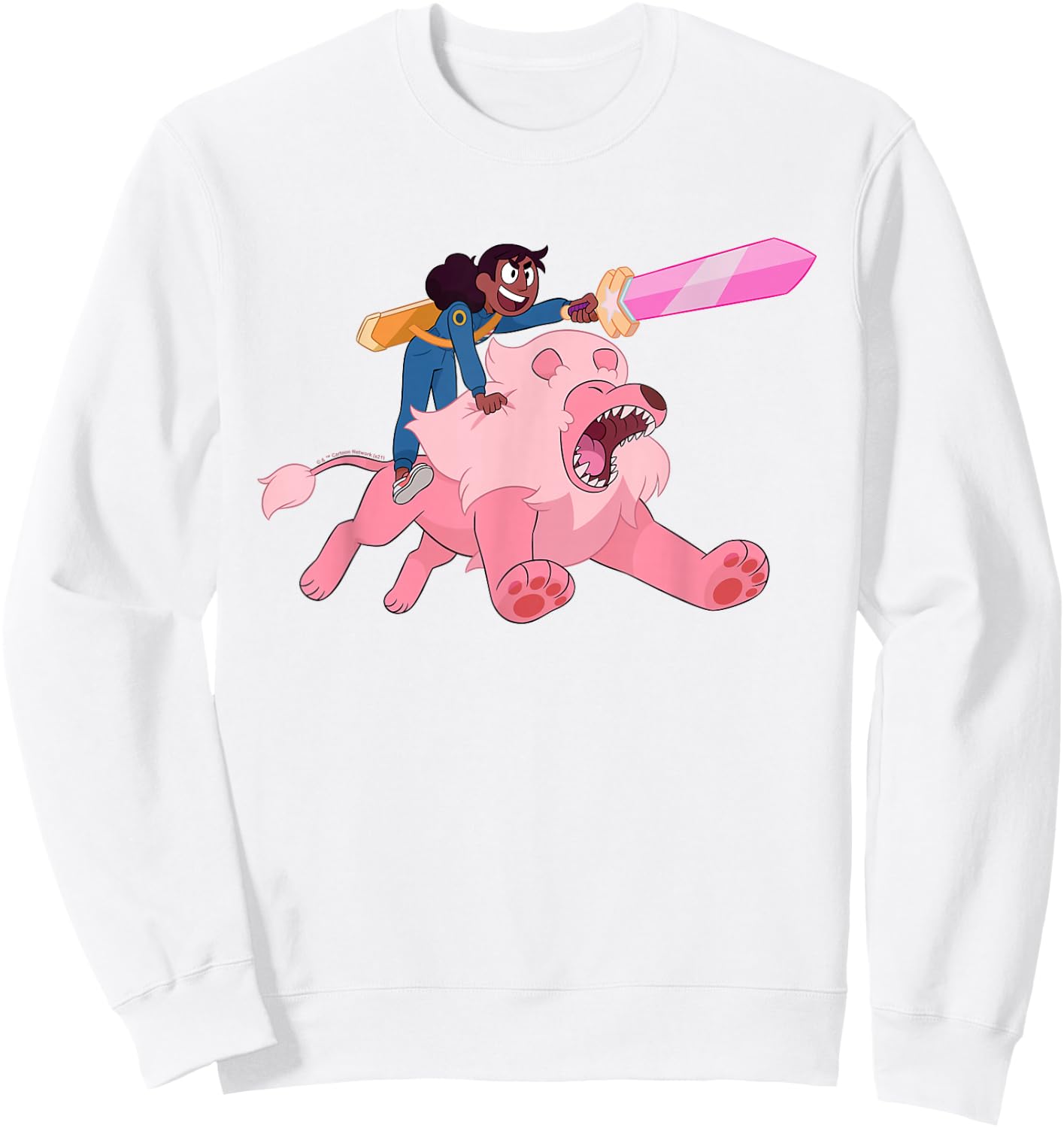 Steven Universe Connie and the Pink Lion Sweatshirt - Sweatshirt | White