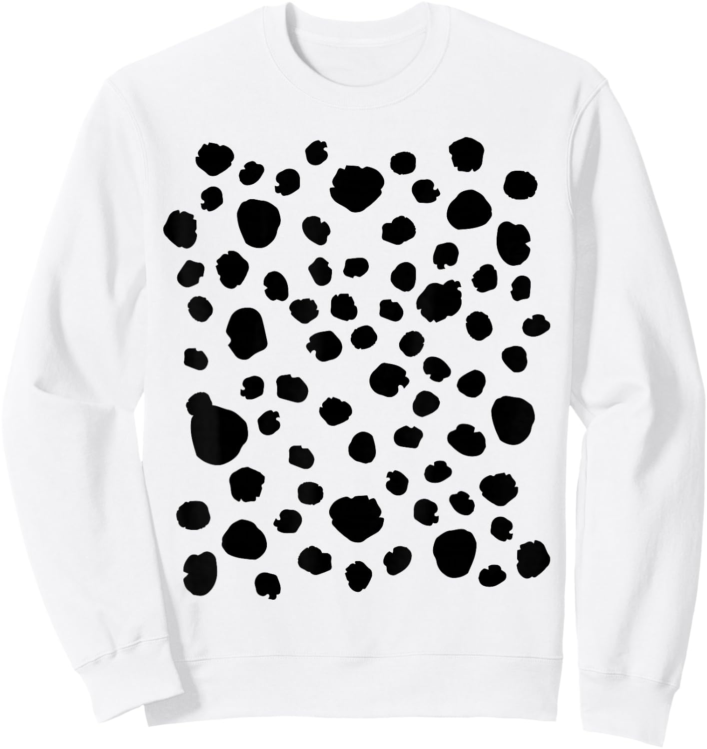 Spotted White with Black Polka Dots Dalmatian Kids Sweatshirt - Sweatshirt | White