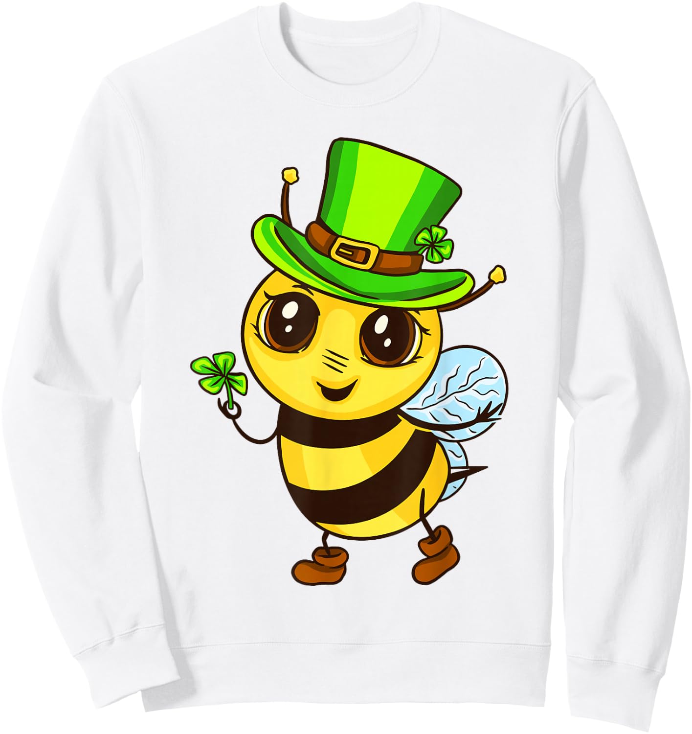 St Patricks Day As Saint Paddy's Bee Sweatshirt - Sweatshirt | White