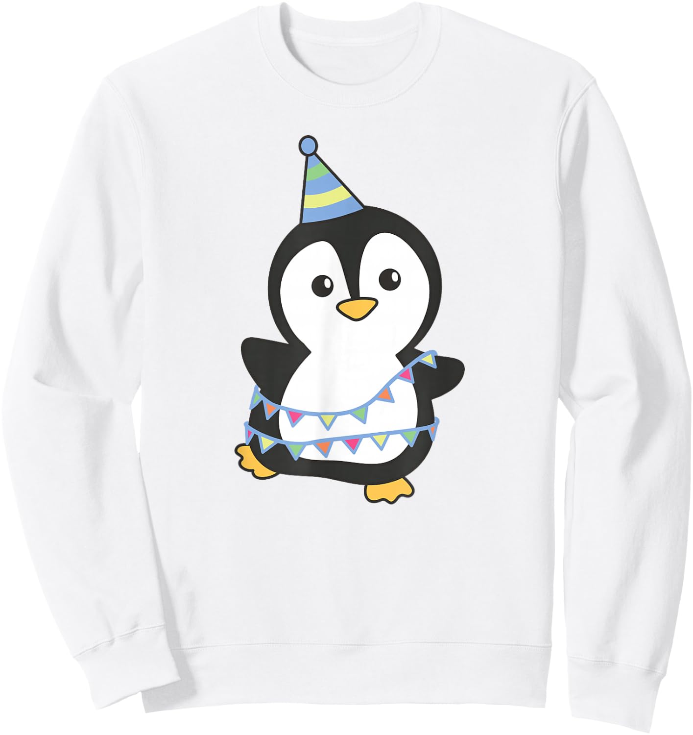 Birthday Penguin for Children a Birthday Penguin Sweatshirt - Sweatshirt | White